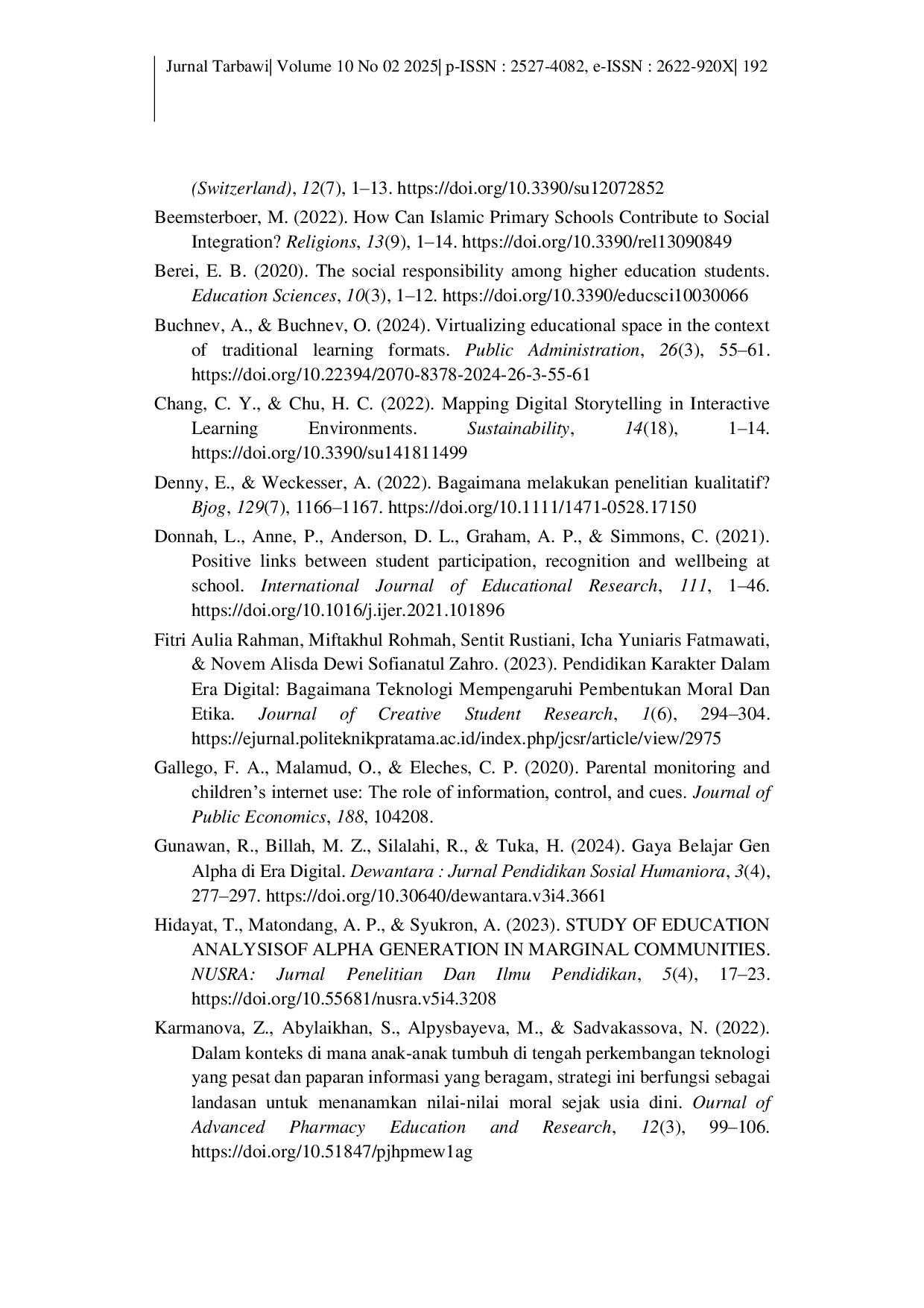 JURIS Strategi Pendidikan Agama Islam untuk Membangun Kesadaran Moral Generasi Alpha