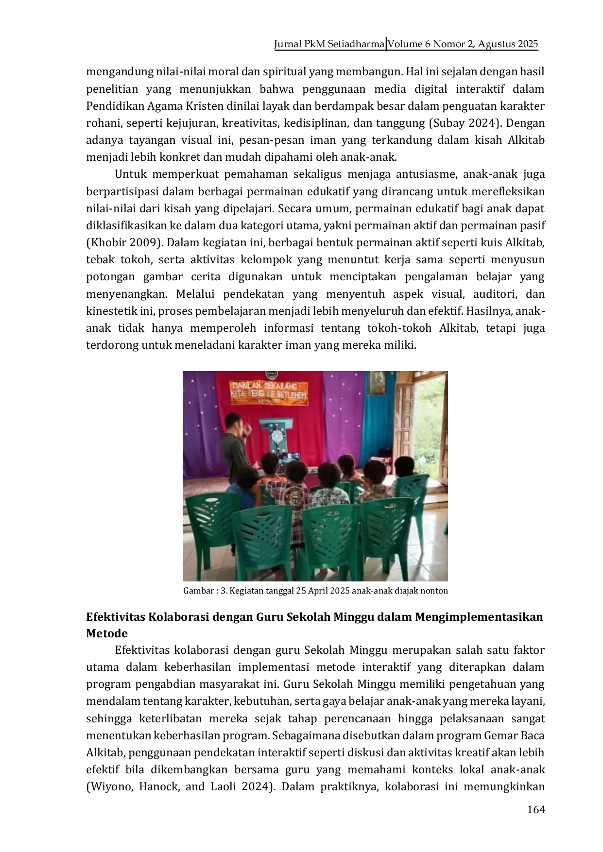 JURIS Dari Dunia Bermain ke Dunia Firman Pendekatan Interaktif untuk Meningkatkan Literasi Alkitab Anak GKSI Anugerah Limo