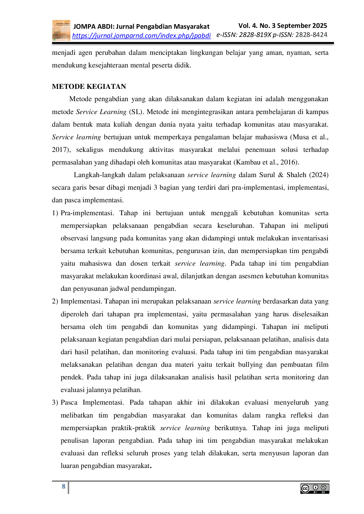 JURIS Pemberdayaan Remaja IPNU IPPNU Sebagai Kader Anti Bullying Untuk Mencegah Perundungan Anak