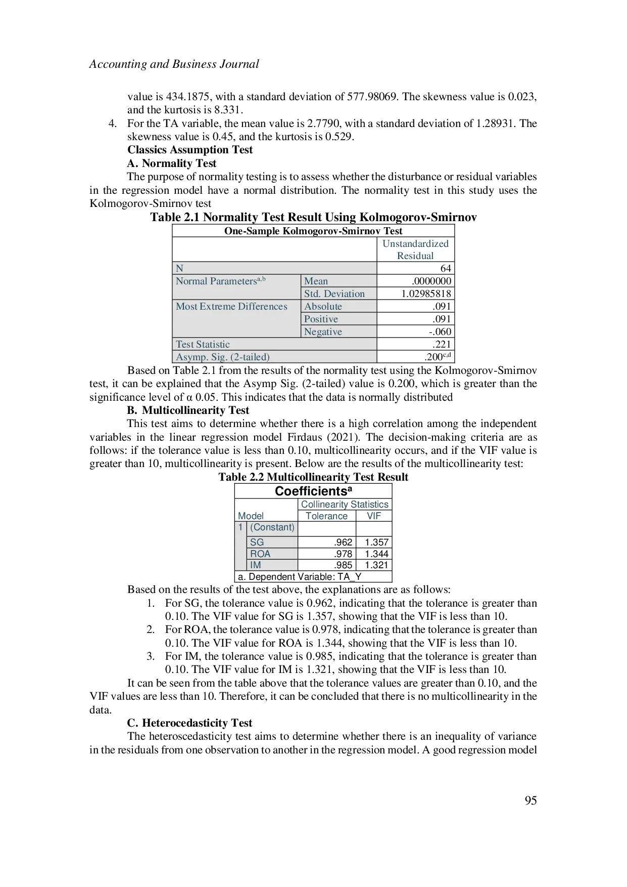 JURIS The Influence of Financial Ratios on Tax Avoidance