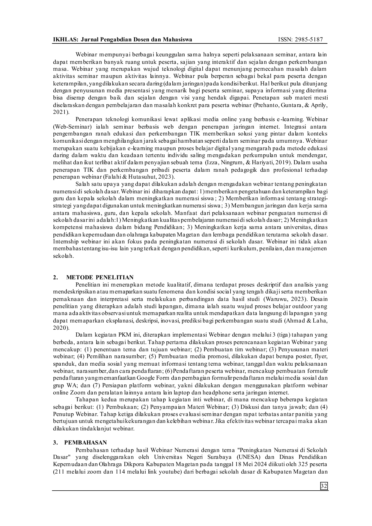 JURIS Strategi Peningkatan Kemampuan Numerasi Siswa Sekolah Dasar