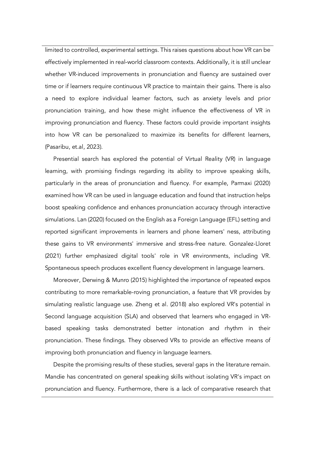JURIS The Role of Virtual Reality in Improving Pronunciation and Fluency in English Language Teaching