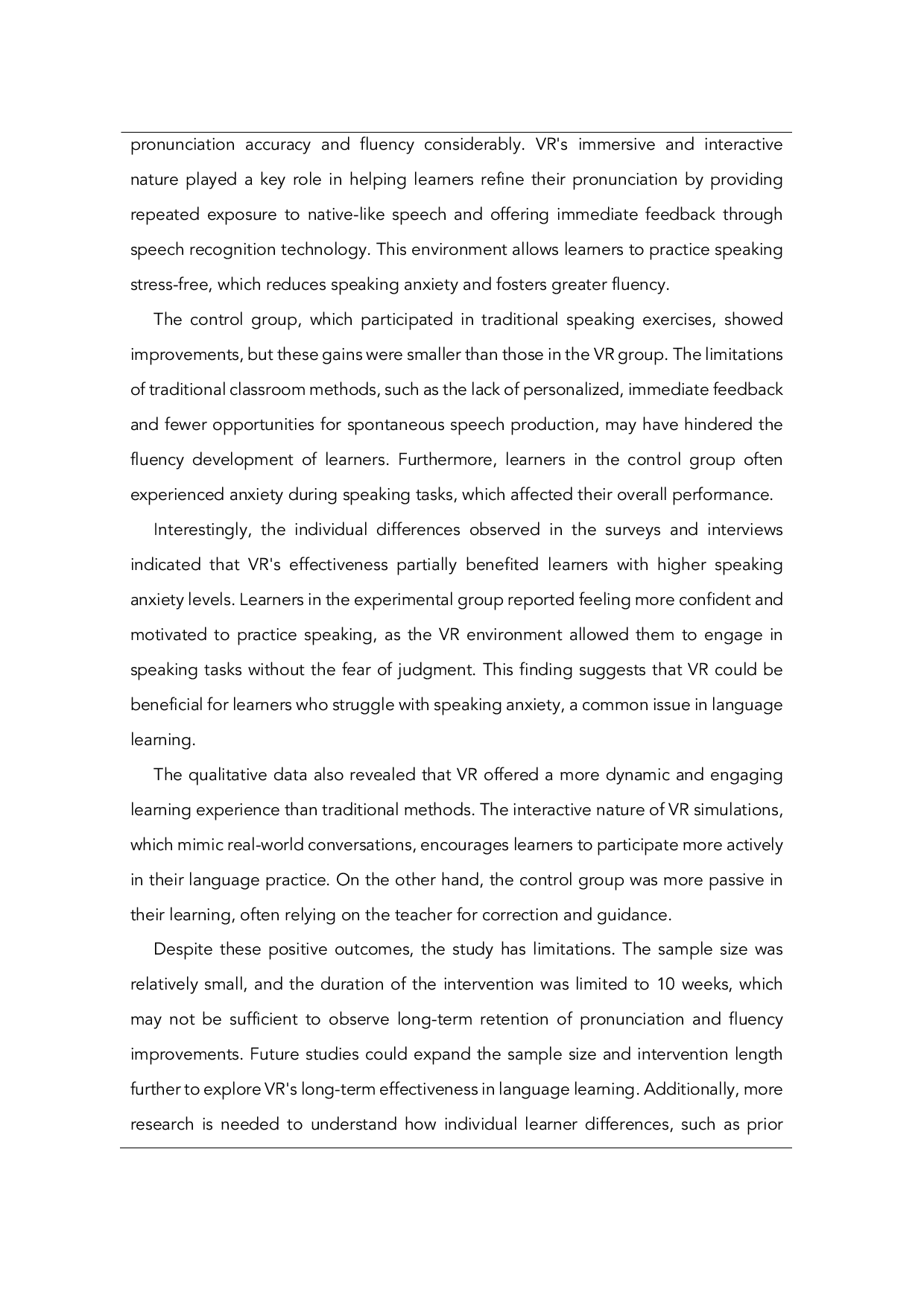 JURIS The Role of Virtual Reality in Improving Pronunciation and Fluency in English Language Teaching