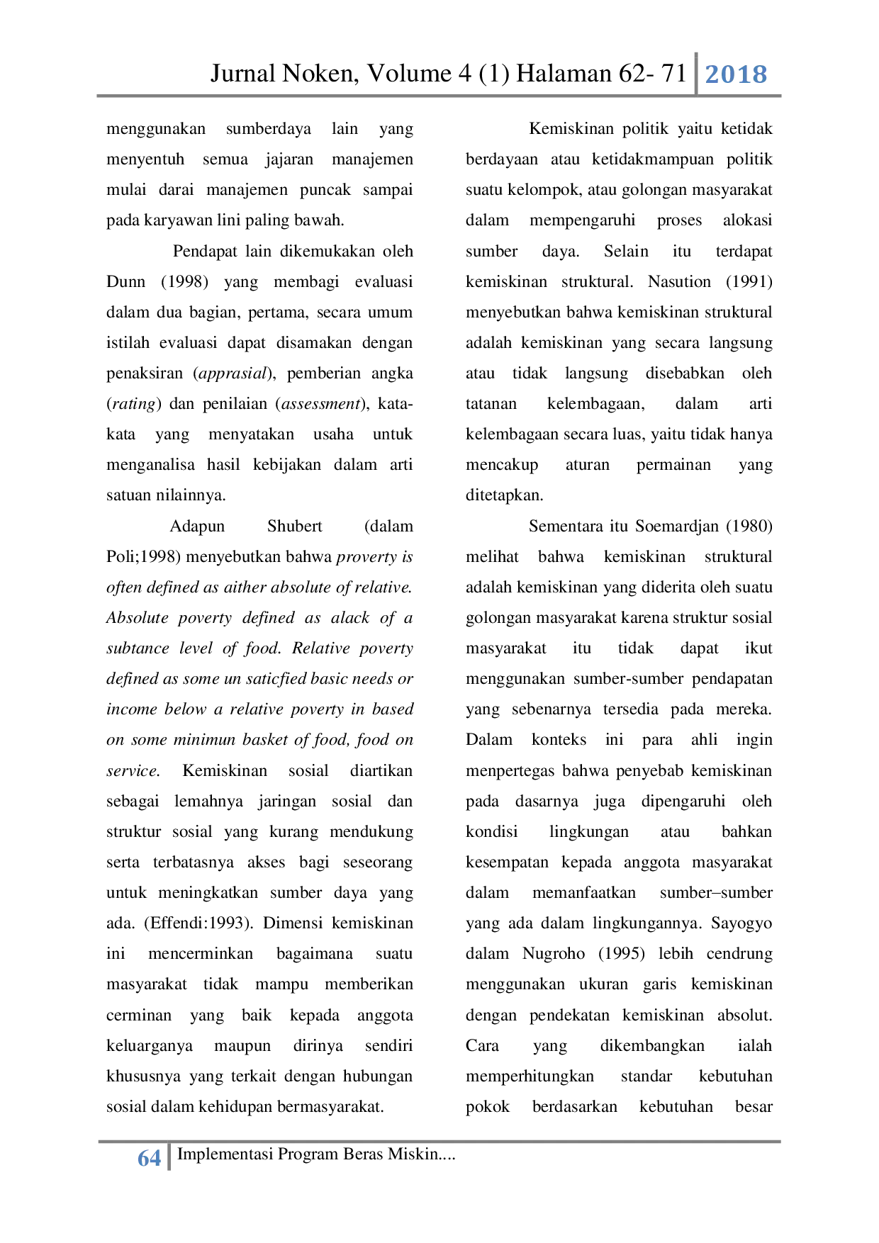 juris Implementasi Program Beras Miskin Pada Keluarga Miskin di Kelurahan Antang Kecamatan Manggala Kota Makassar