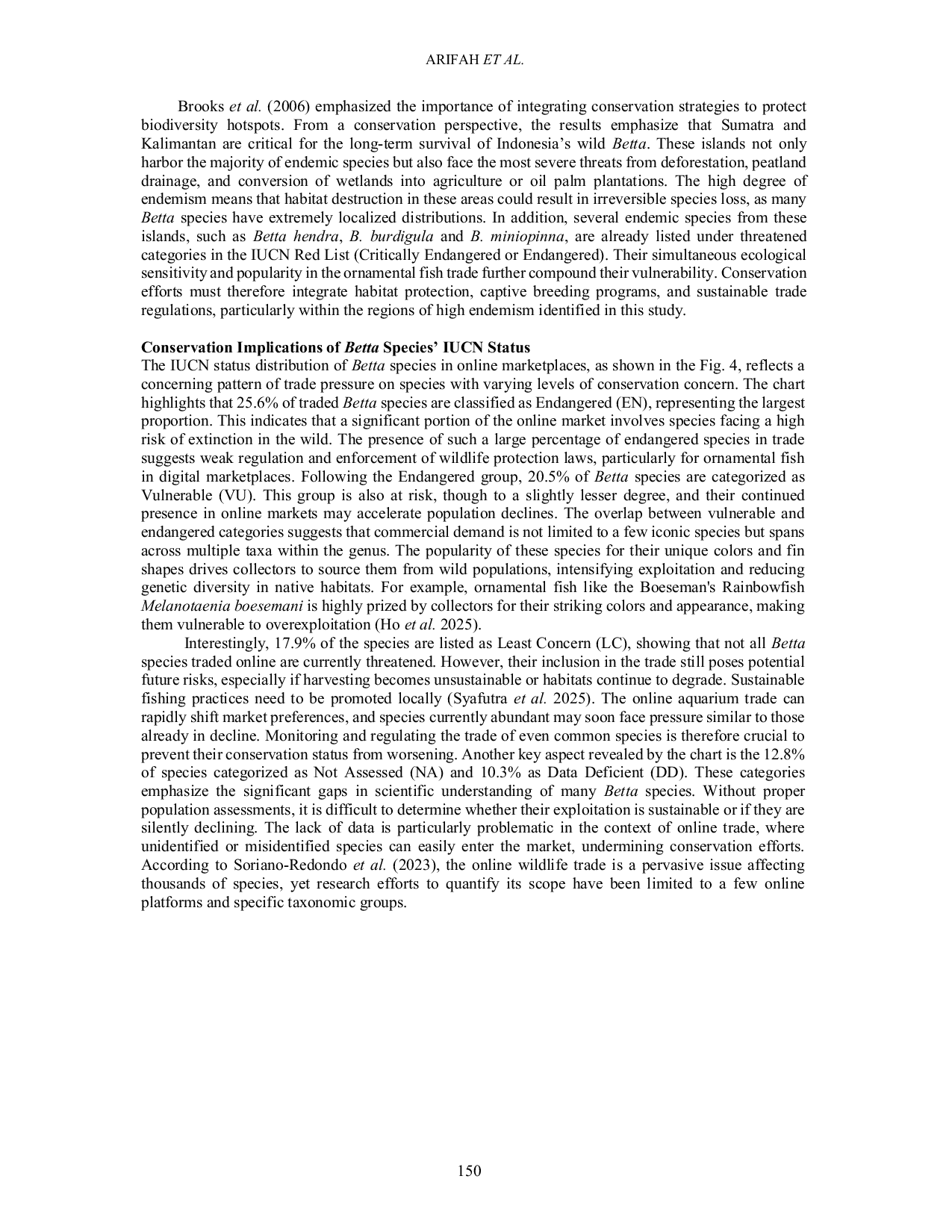 JURIS From Waters to Screens Wild Betta Betta spp Anabantiformes Osphronemidae Trading in Indonesia s Online Marketplaces