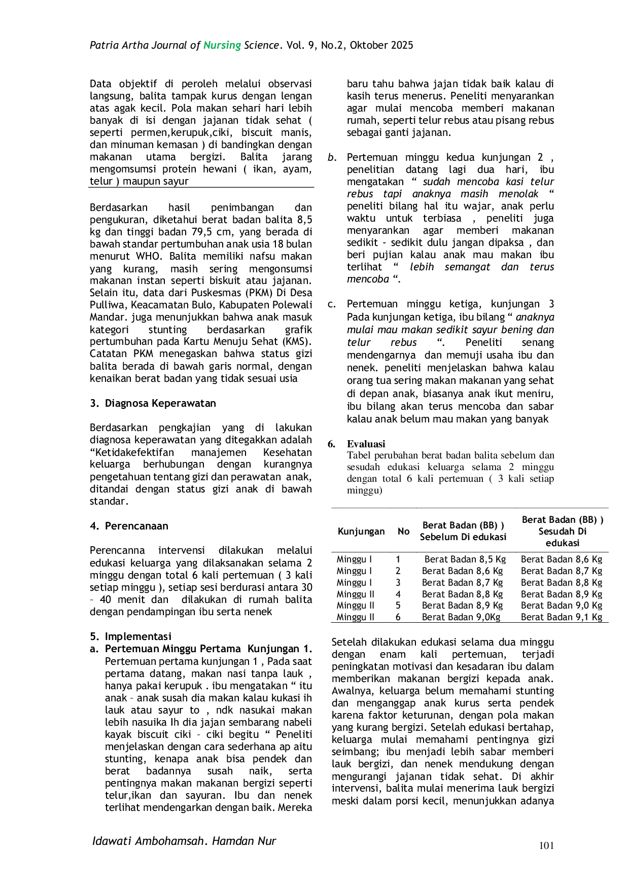 JURIS Hubungan Persepsi Keluarga Pasien terhadap Kualitas Pelayanan Keperawatan di Ruang Rawat Inap Anak Rumah Sakit Pertamina Tarakan Kalimantan Utara