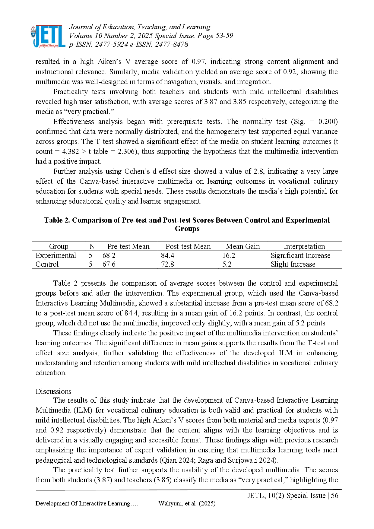 juris Development Of Interactive Learning Multimedia Based On Canva In Vocational Subject Of Culinary