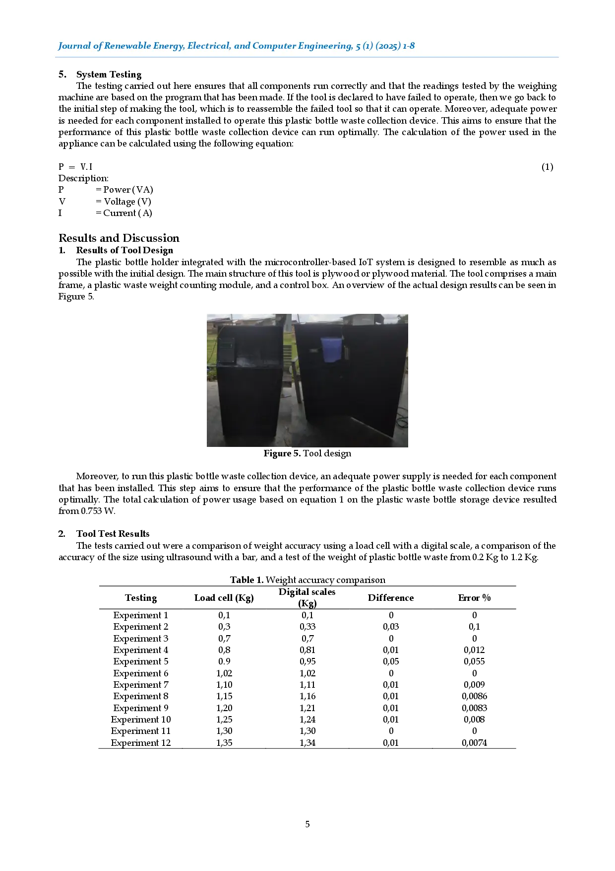 juris Design and Construction of a Plastic Bottle Waste Collector Integrated with a Microcontroller Based IoT System