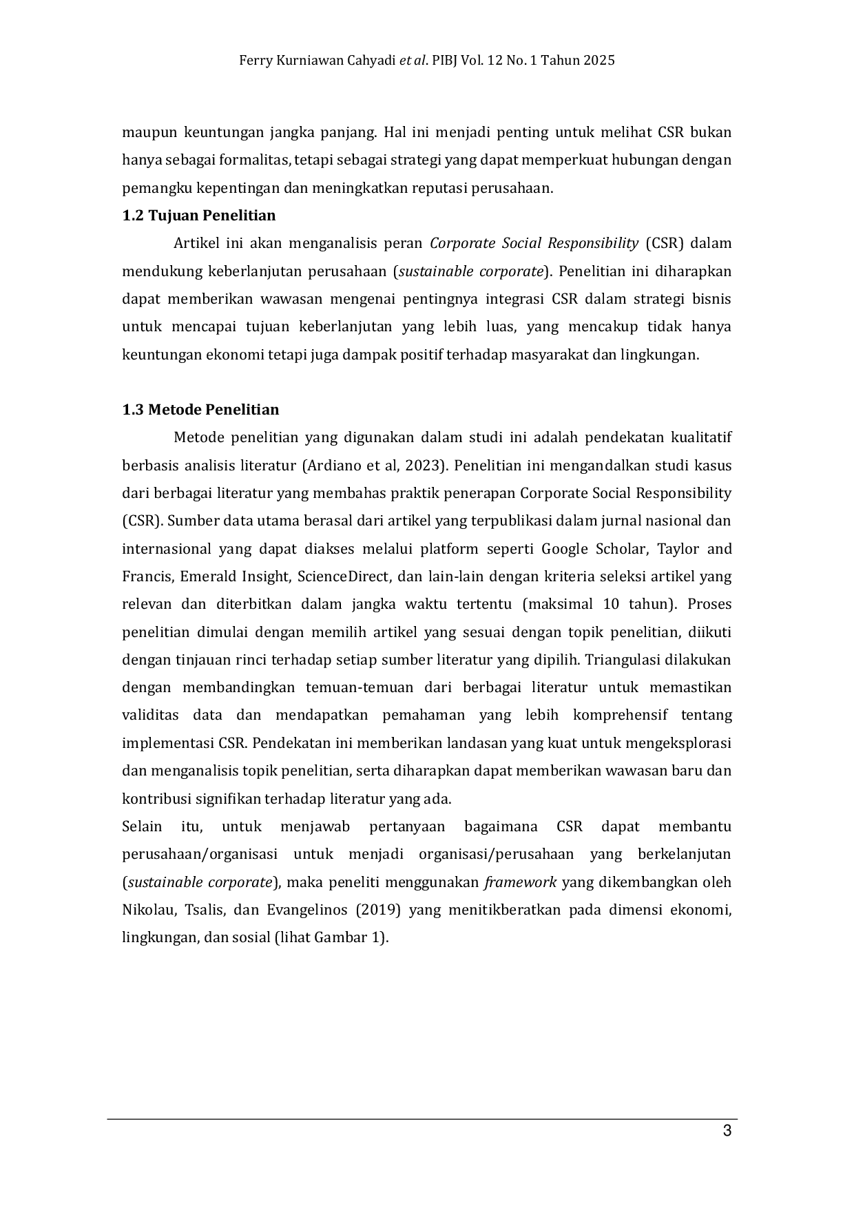 JURIS Peran Corporate Social Responsibility CSR dalam Mewujudkan Perusahaan yang Berkelanjutan Analisis Literatur terhadap Strategi Implementasi