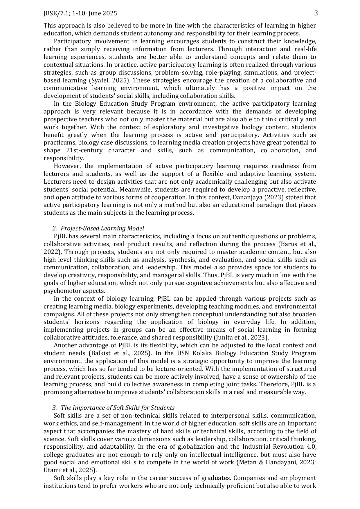 JURIS Learning Through Projects A Path to Better Student Collaboration