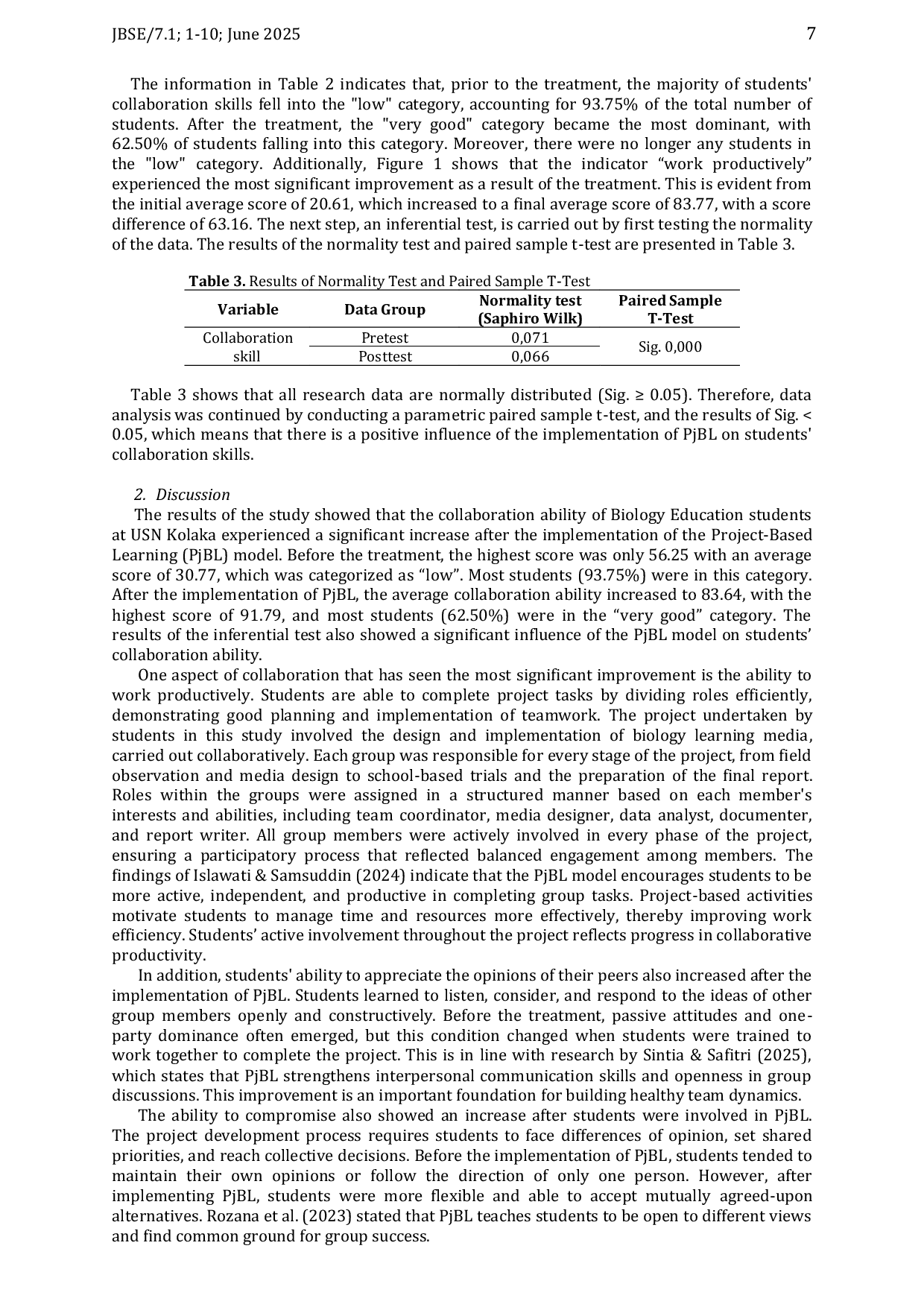 JURIS Learning Through Projects A Path to Better Student Collaboration