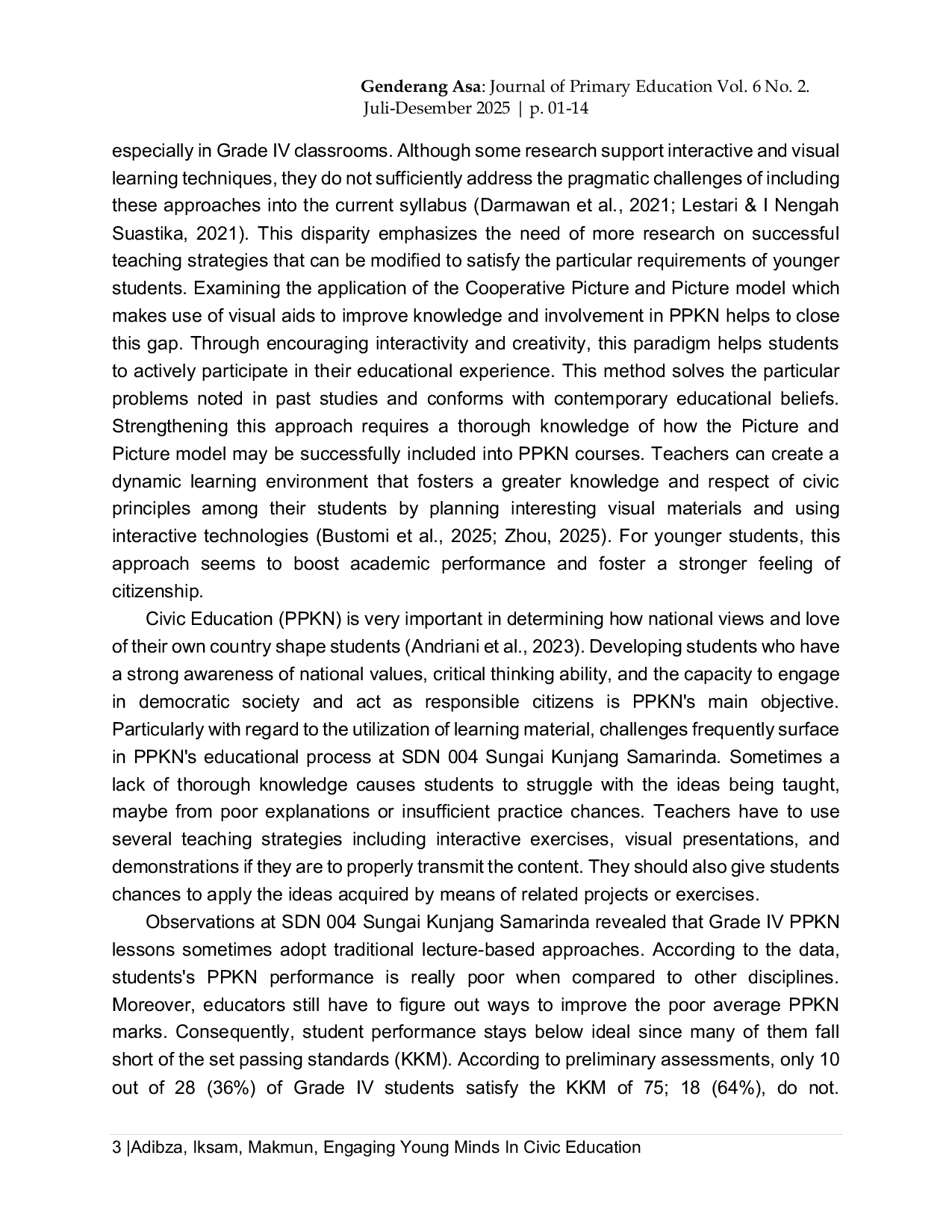 JURIS Engaging Young Minds in Civic Education With Fun Picture and Picture Activities In Grade IV