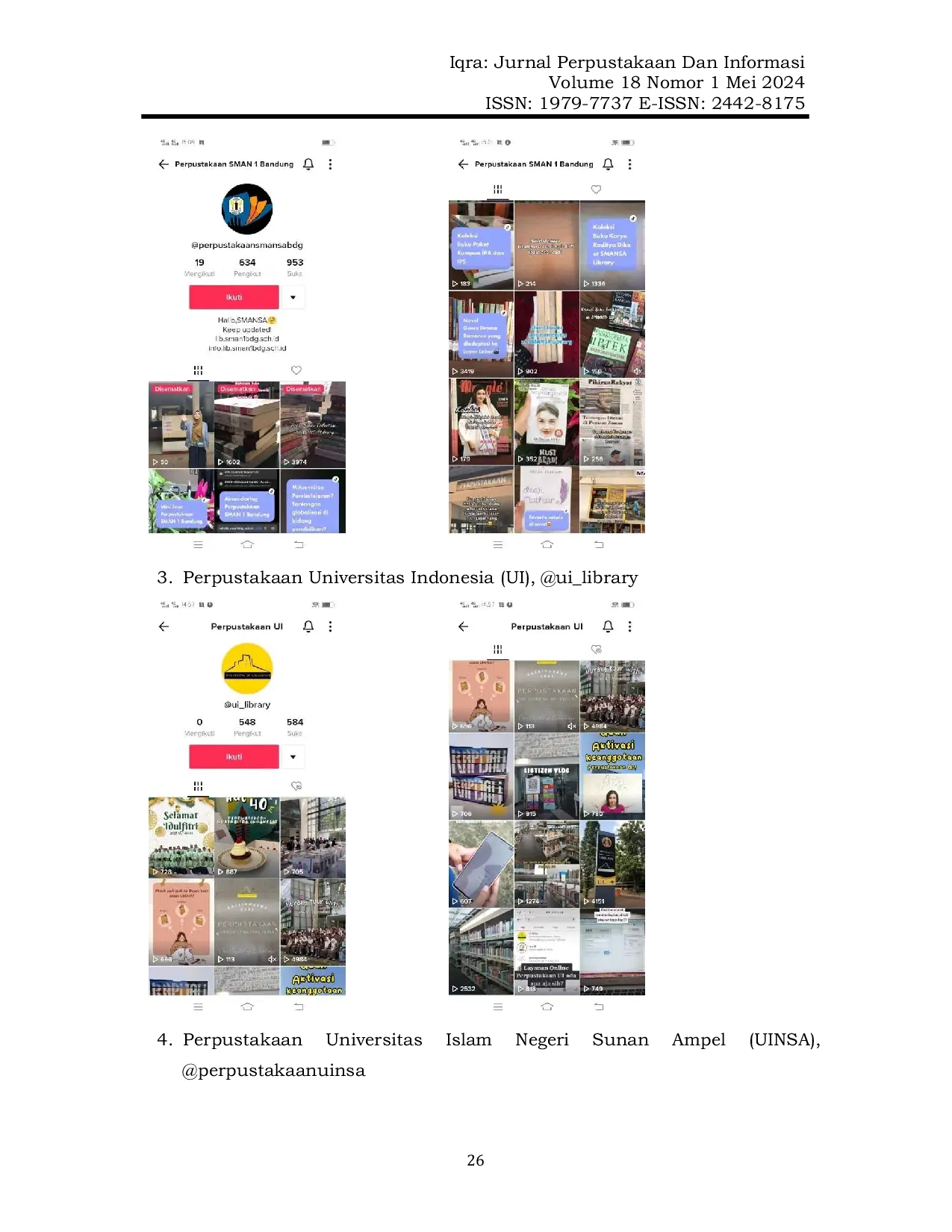 JURIS Pendayagunaan TikTok Sebagai Media Layanan Informasi dan Komunikasi Perpustakaan