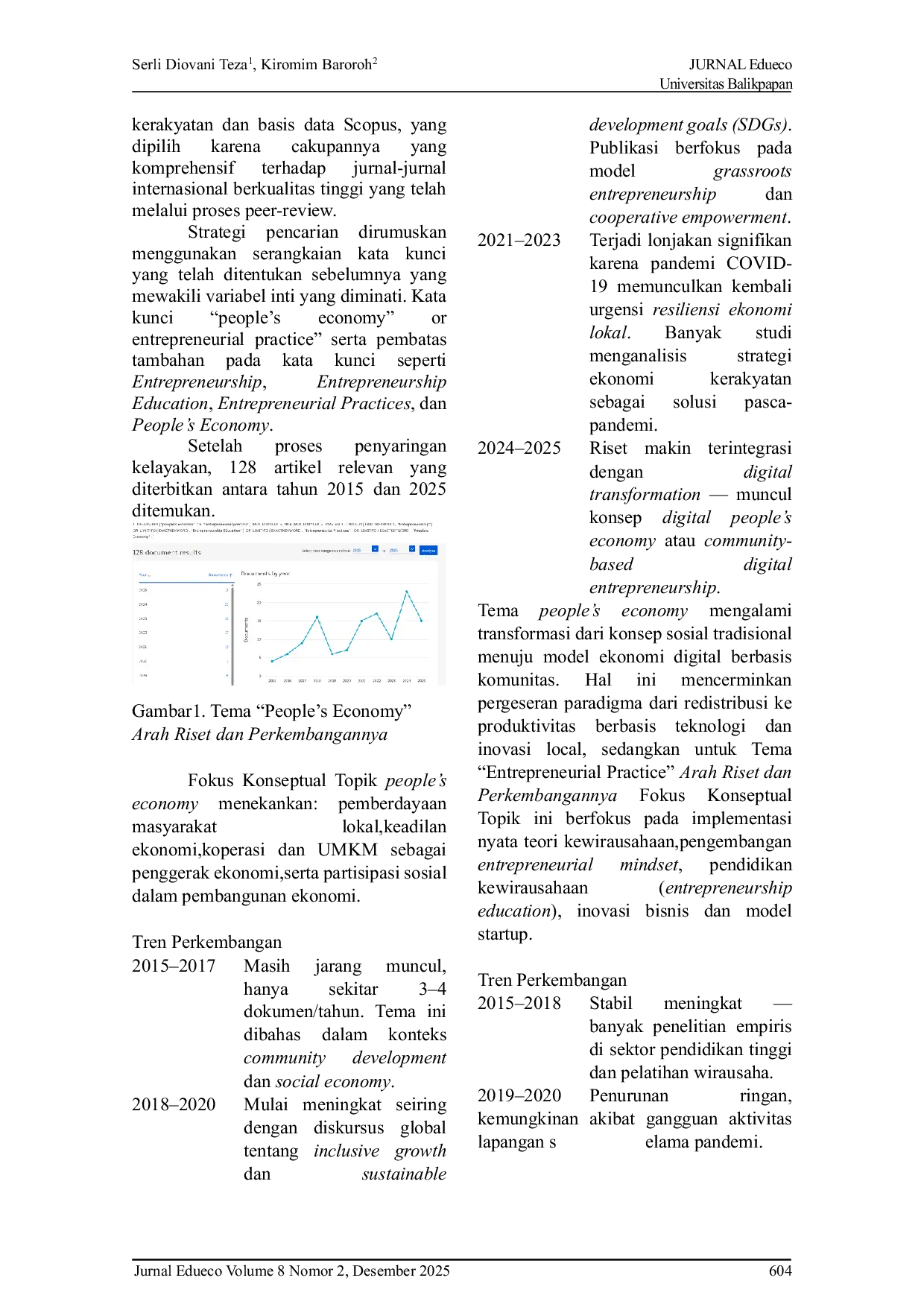 JURIS Pendidikan Kewirausahaan dan Praktik Kewirausahaan sebagai Strategi Penguatan Ekonomi Kerakyatan