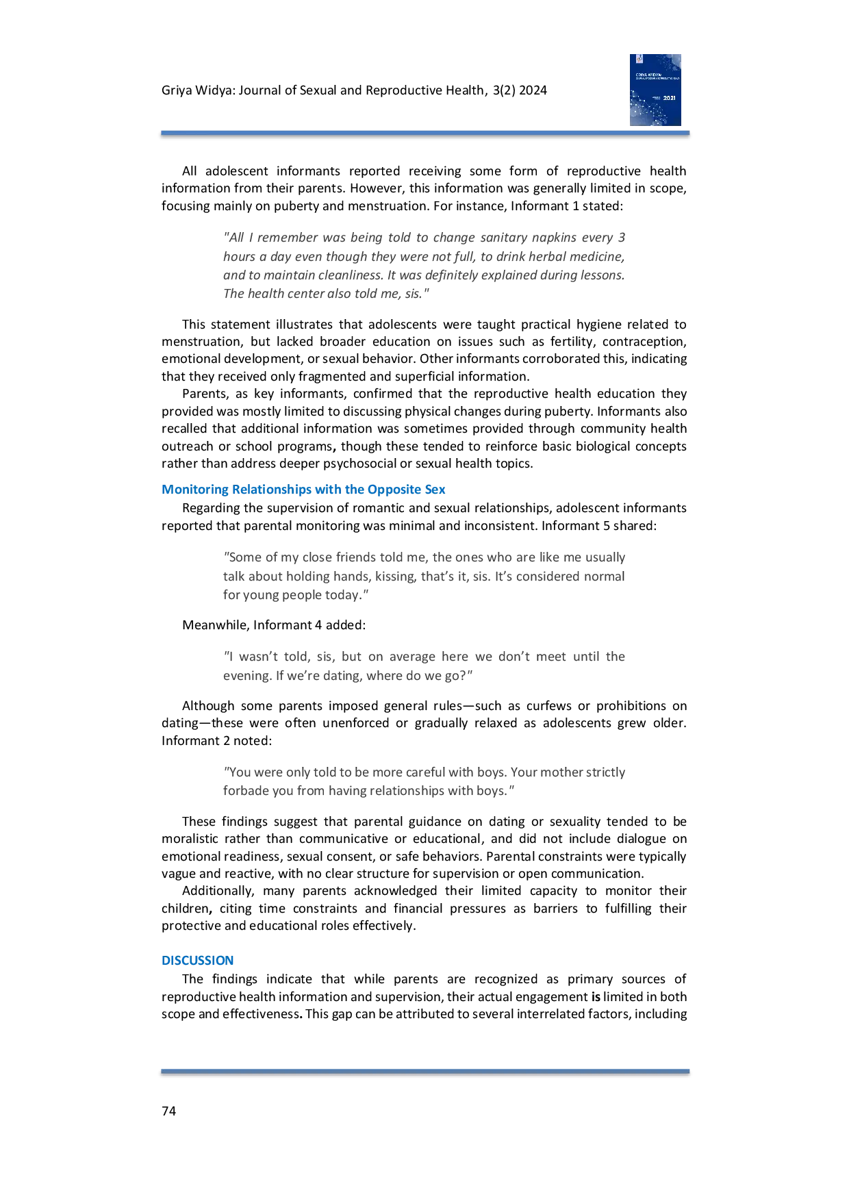 JURIS Are Parents the Key to Preventing Unwanted Early Marriage Among Teenagers A Qualitative Study in Batangtoru District