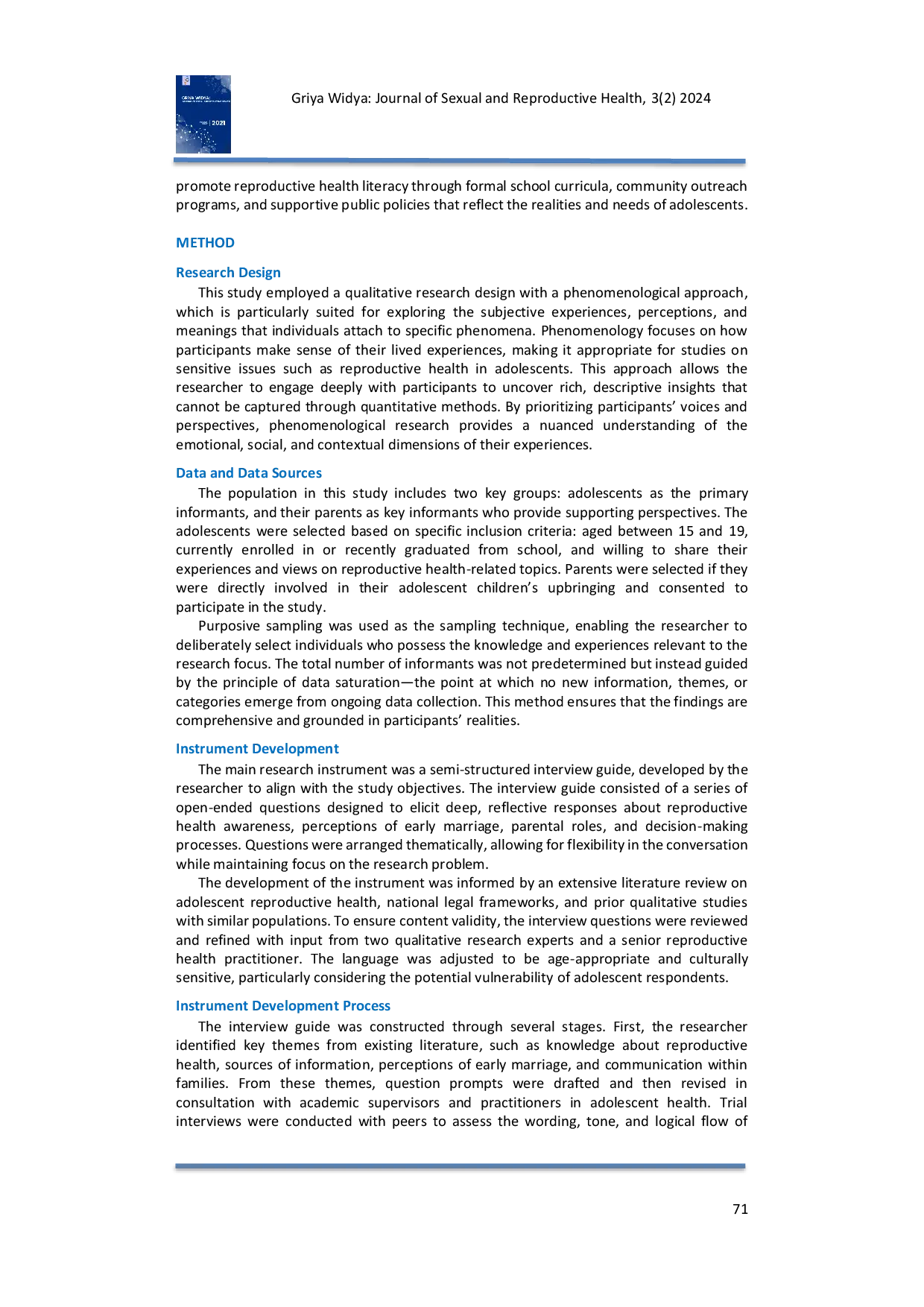 JURIS Are Parents the Key to Preventing Unwanted Early Marriage Among Teenagers A Qualitative Study in Batangtoru District