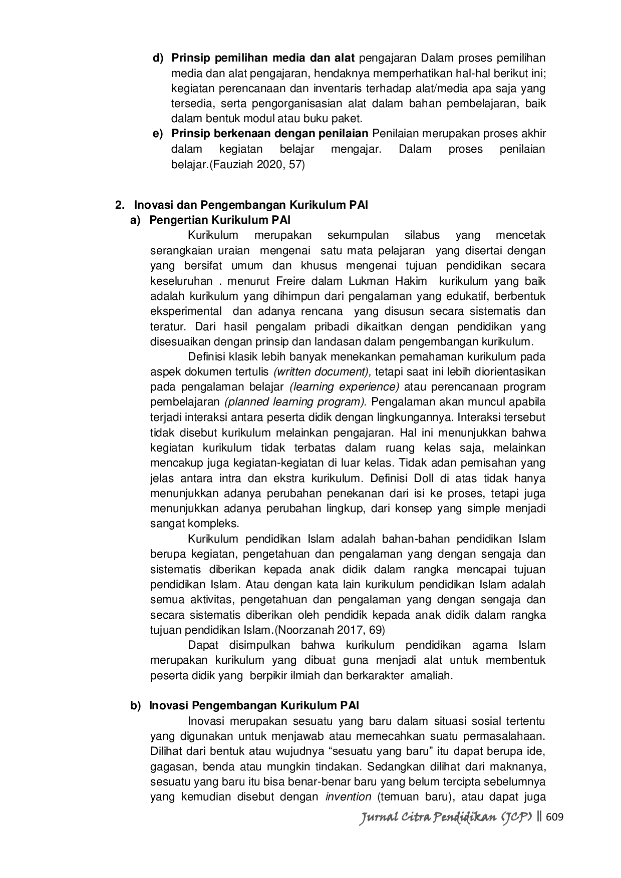 JURIS Inovasi Pengembangan Kurikulum Pendidikan Agama Islam Di Min 1 Lebong