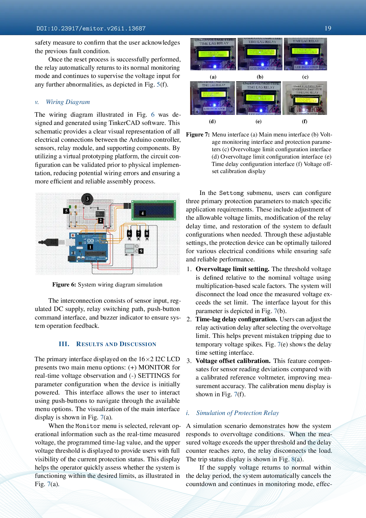 JURIS Design of Arduino based Overvoltage Type time lag Relay