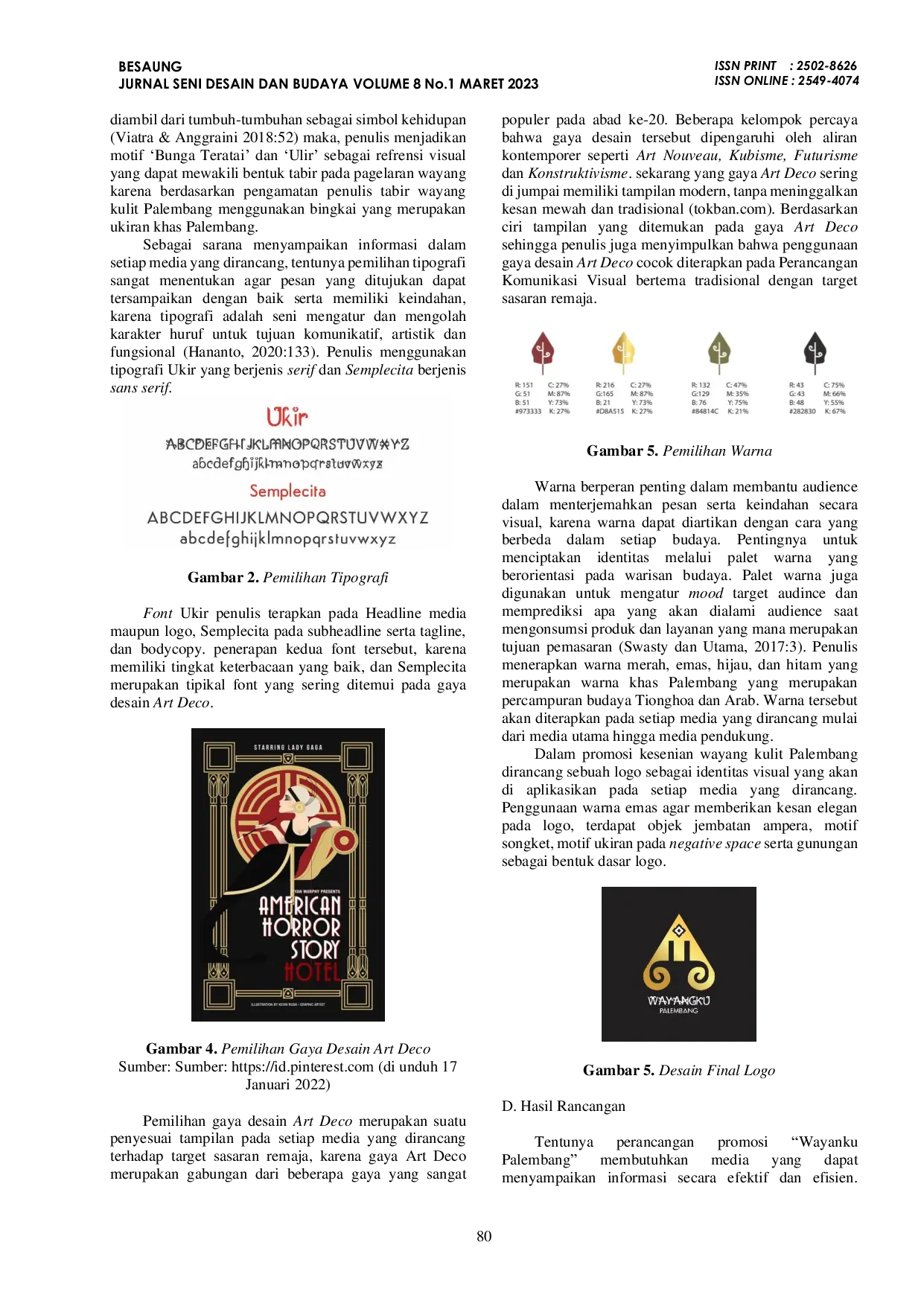 JURIS Perancangan Komunikasi Visual Promosi Kesenian Wayang Kulit Palembang