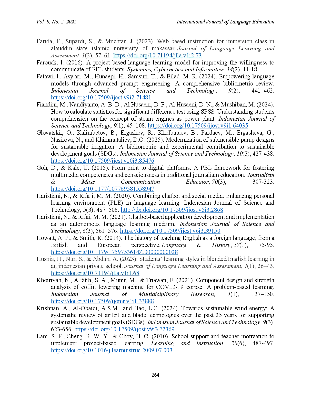 juris Integrating Project Based Learning in English Language Teacher Education for Sustainable Development Goals SDGs
