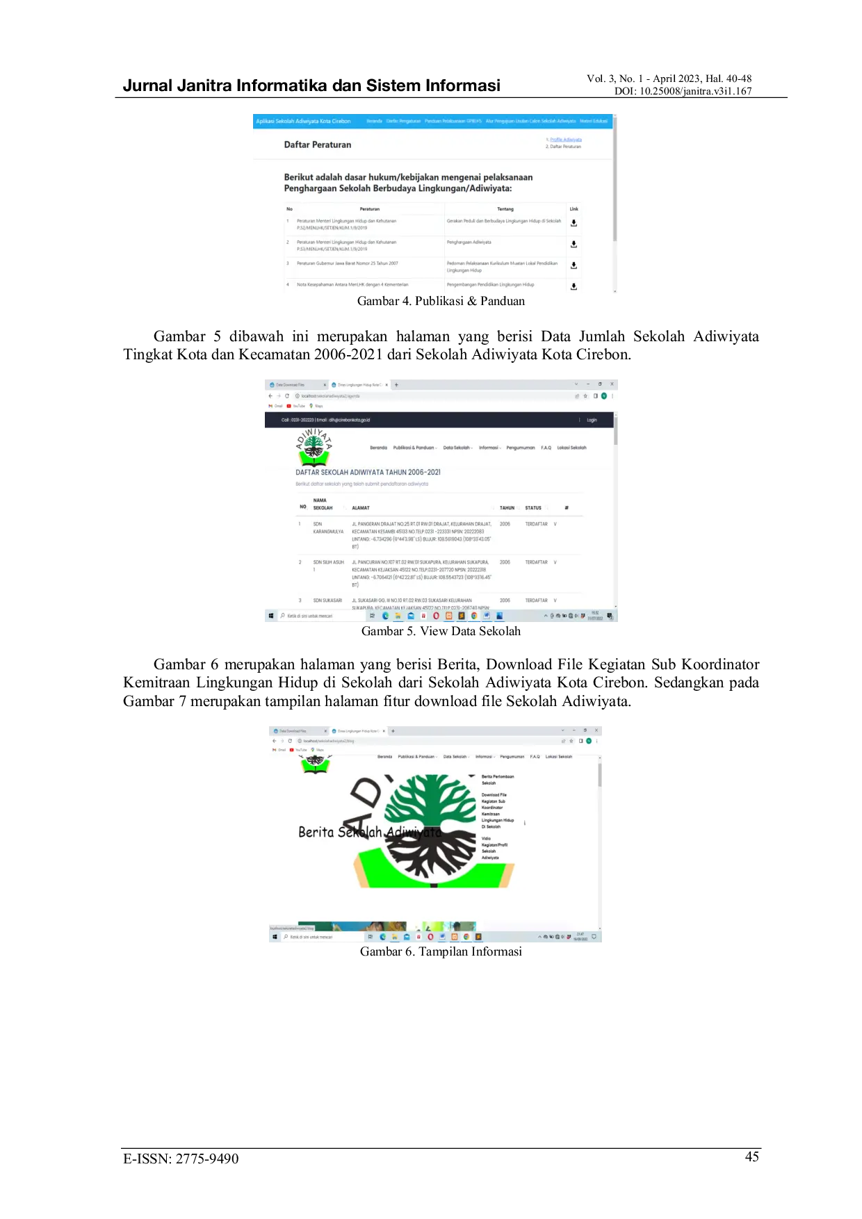 JURIS Analisis Sistem Website Sekolah Adiwiyata Menggunakan Website Quality WEBQUAL