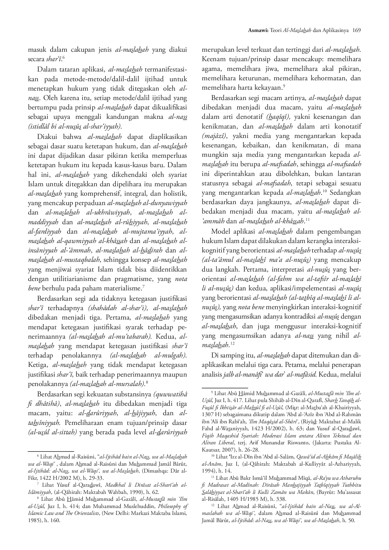 juris Teori al Maslahah dan Aplikasinya dalam Norma Kriminalisasi Undang Undang Antikorupsi