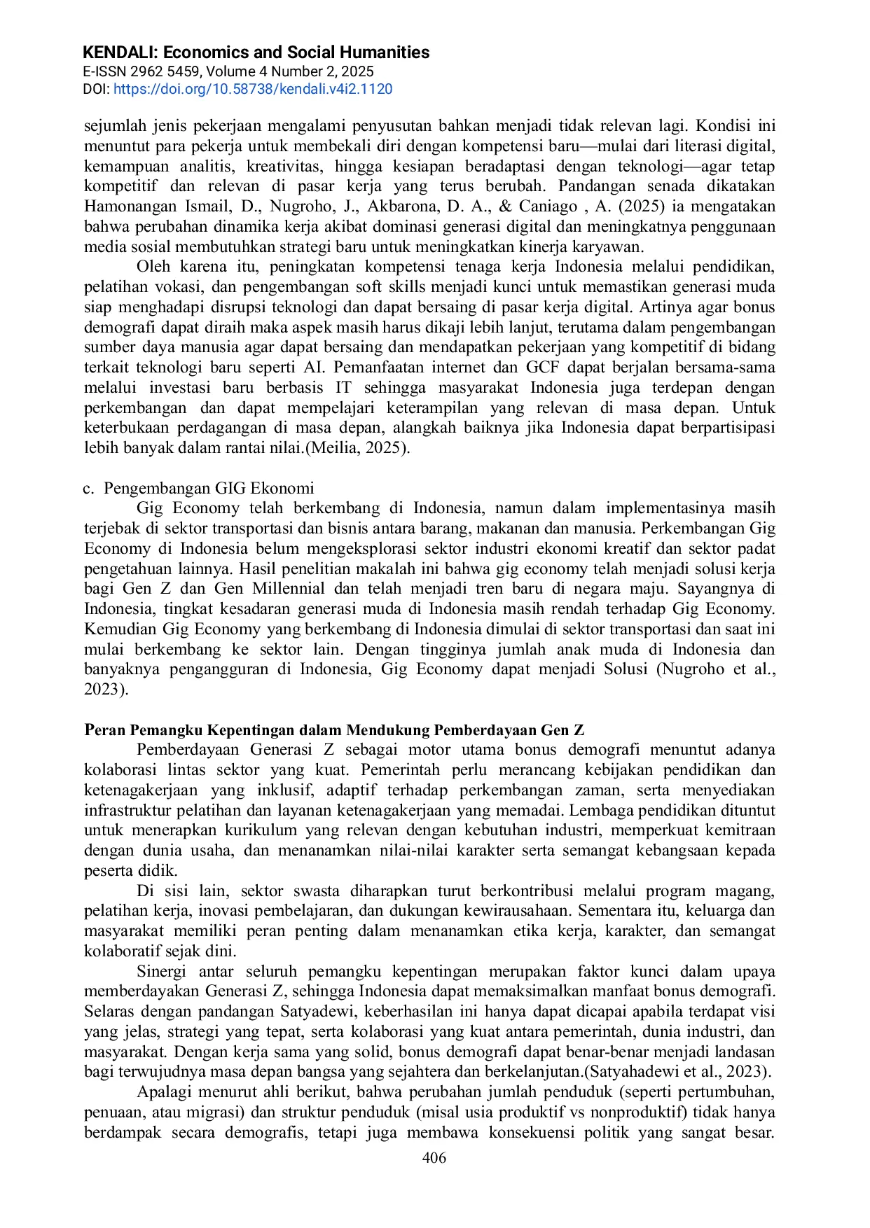 JURIS Strategi Pemberdayaan Gen Z Sebagai Aktor Utama Bonus Demografi Indonesia