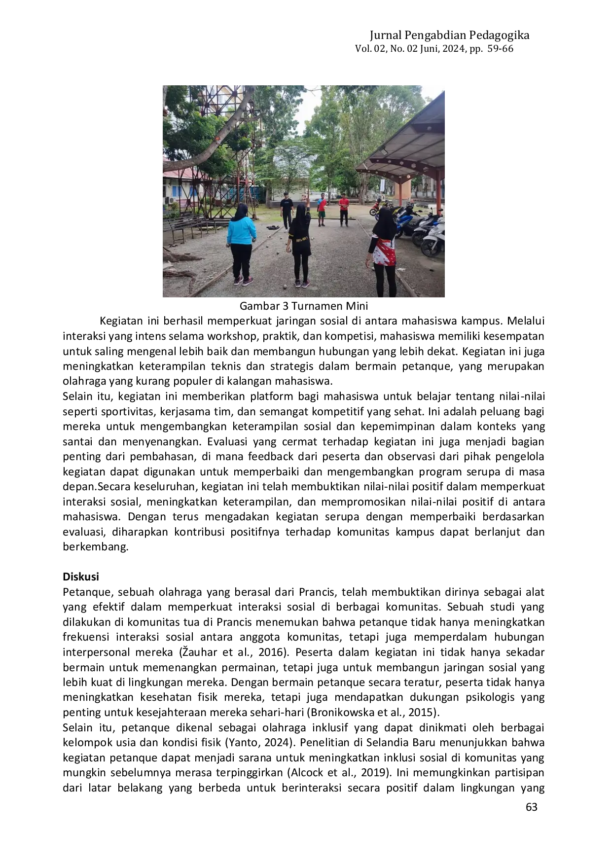 JURIS Petanque untuk Persaudaraan Memperkokoh Interaksi Sosial di Kampus