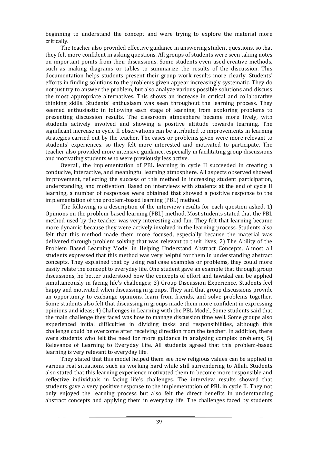 JURIS Improving Concept Understanding With Problem Based Learning Action Research At State Elementary School 106218 Pematang Toba