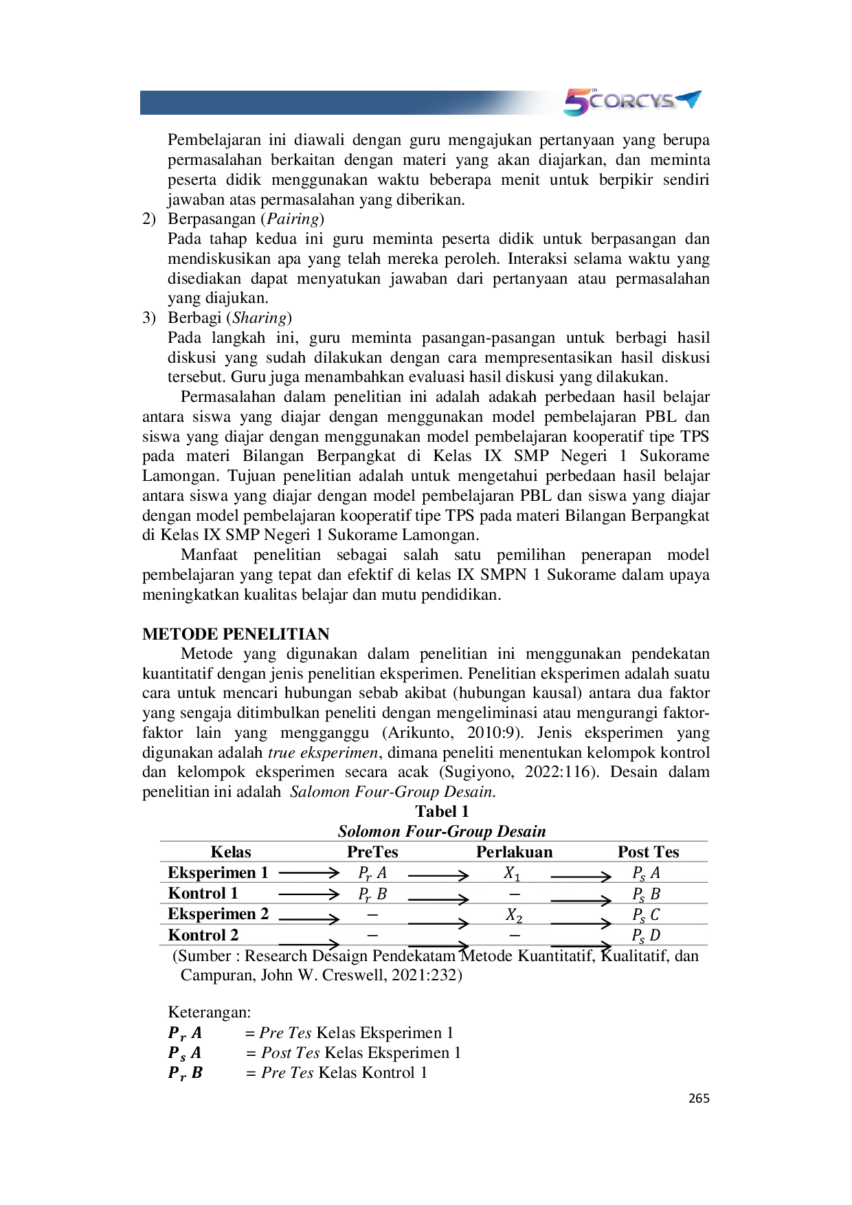 JURIS Perbedaan Hasil Belajar Matematika Siswa Melalui Penerapan Model Pembelajaran PBL dan Kooperatif Tipe TPS