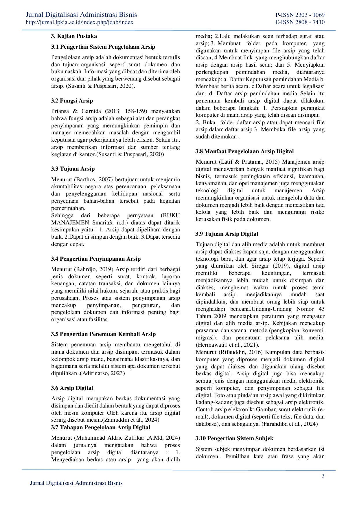 juris Penyimpanan Arsip Basis Digital Menggunakan Sistem Subjek Pada Bagian Sumber Daya Manusia SDM Di Televisi Republik Indonesia TVRI Stasiun Jawa Barat