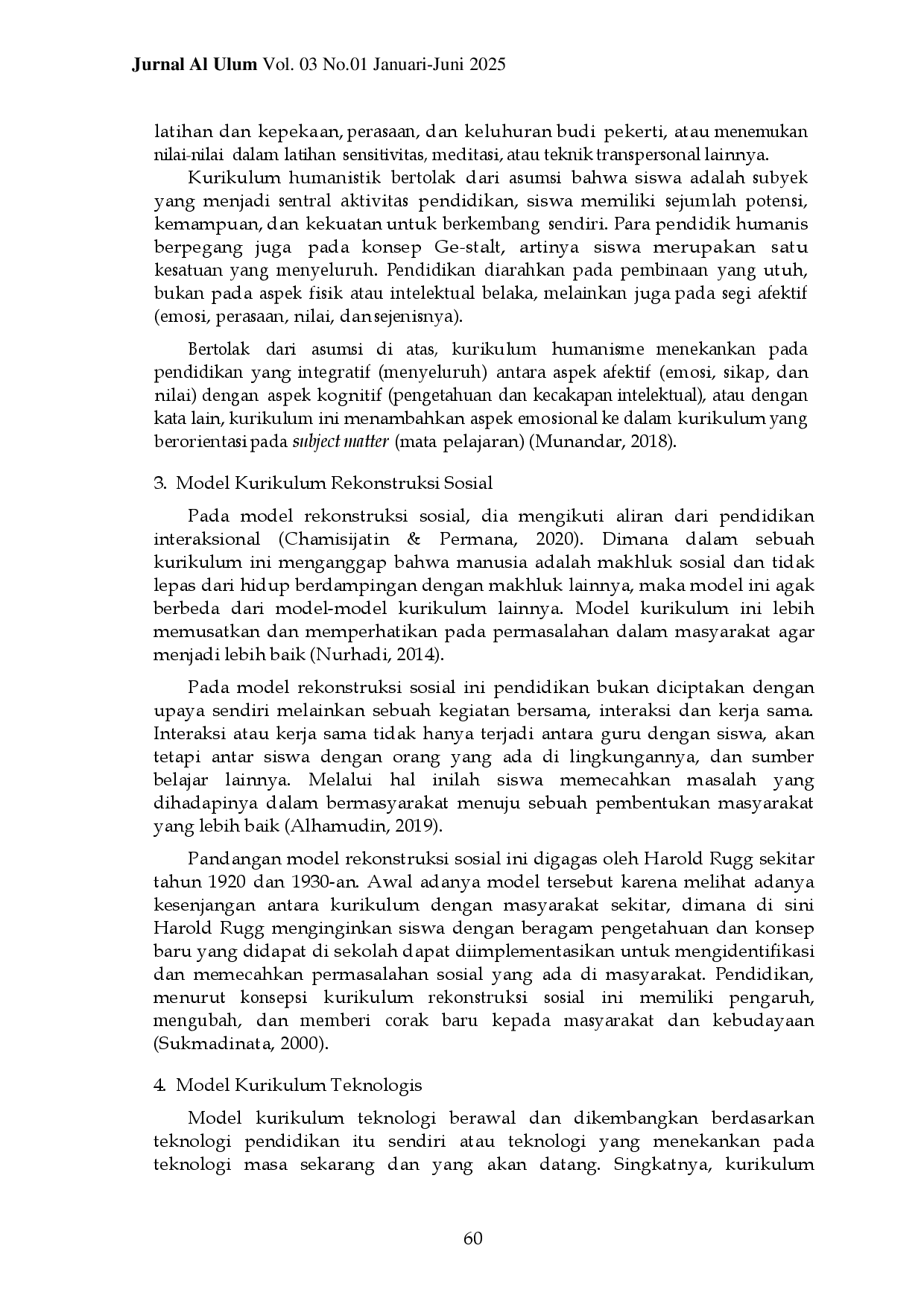 JURIS MODEL KONSEP KURIKULUM PENDIDIKAN Model Kurikulum Pendidikan