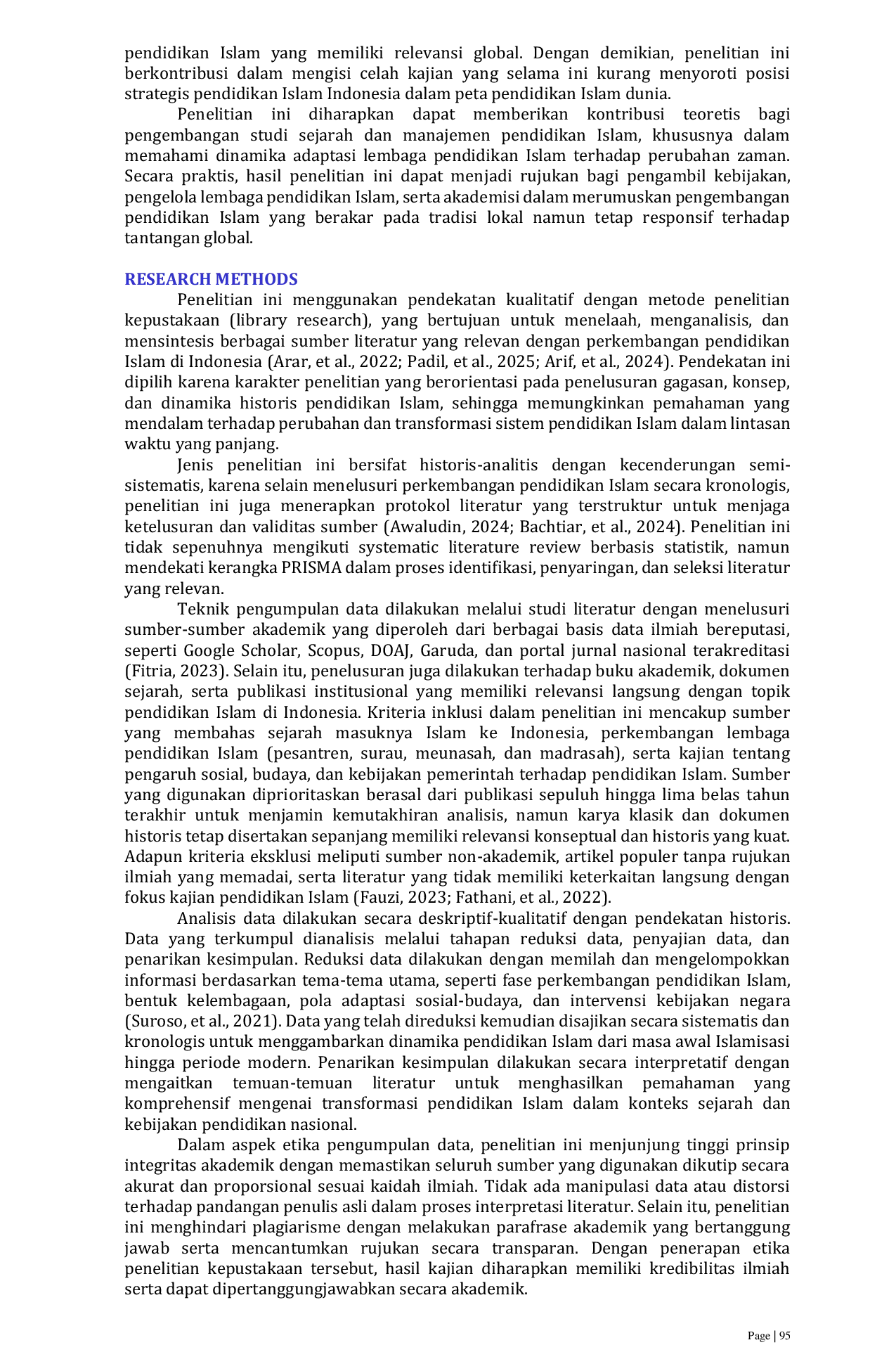 JURIS The Transformation of Islamic Education in Indonesia A Historical Review and Educational Policy Transformasi Pendidikan Islam Di Indonesia Tinjauan Historis Dan Kebijakan Pendidikan