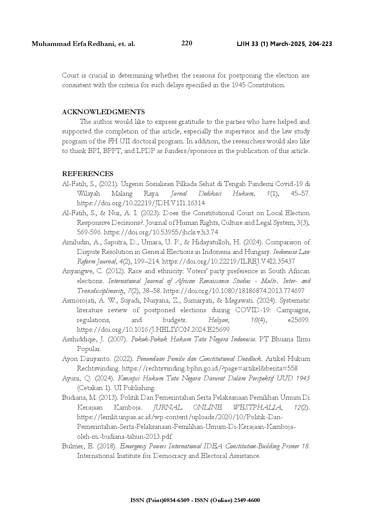 juris Postponement of general elections due to emergencies a comparative study of Indonesia Malaysia Myanmar and Cambodia
