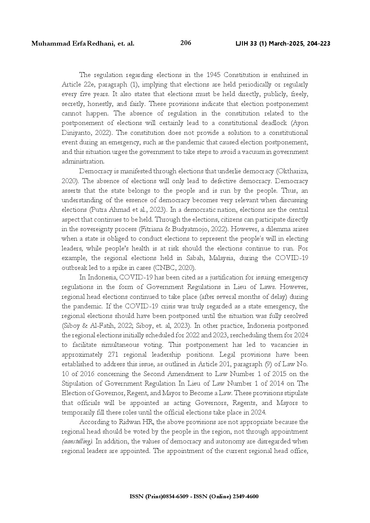 juris Postponement of general elections due to emergencies a comparative study of Indonesia Malaysia Myanmar and Cambodia