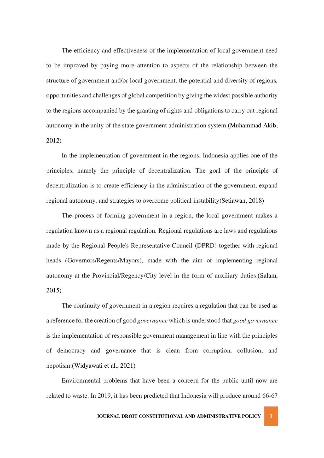JURIS Analysis Of The Implementation Of Article 41 Paragraph 3 Bandar Lampung City Regional Regulation Number 1 Of 2020