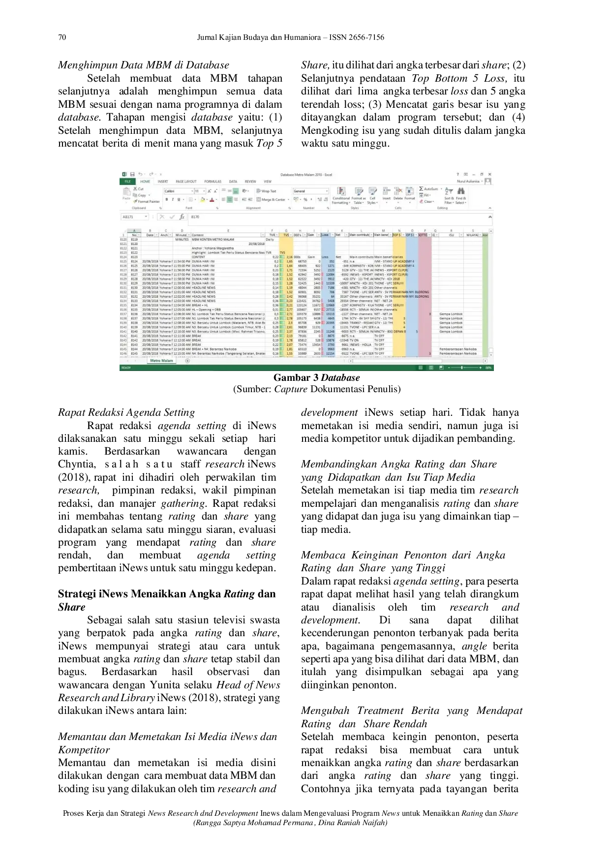 JURIS Proses Kerja dan Strategi News Research and Development iNews dalam Mengevaluasi Program News untuk Menaikkan Rating dan Share