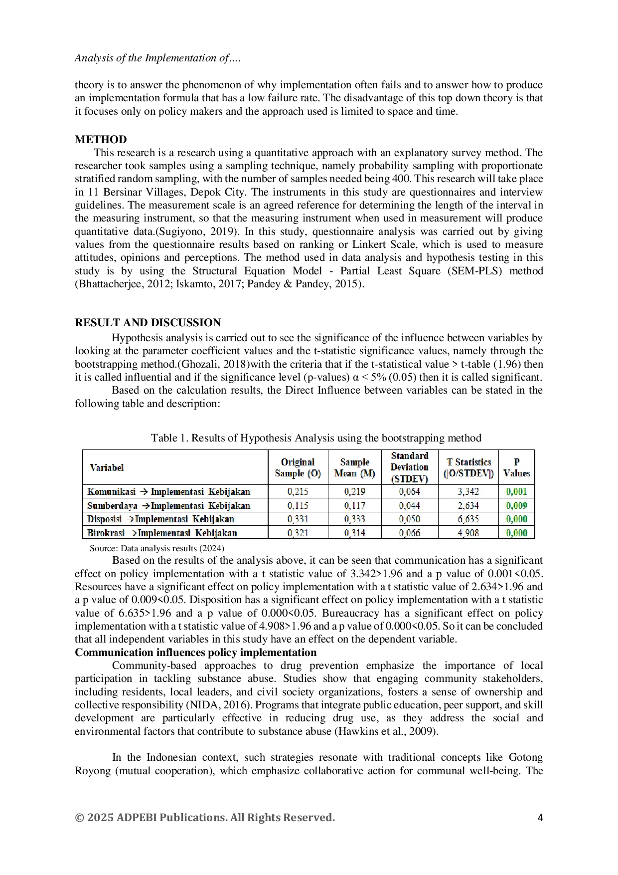 JURIS Analysis of the Implementation of the Kelurahan Bersinar Program in Depok City West Java Province