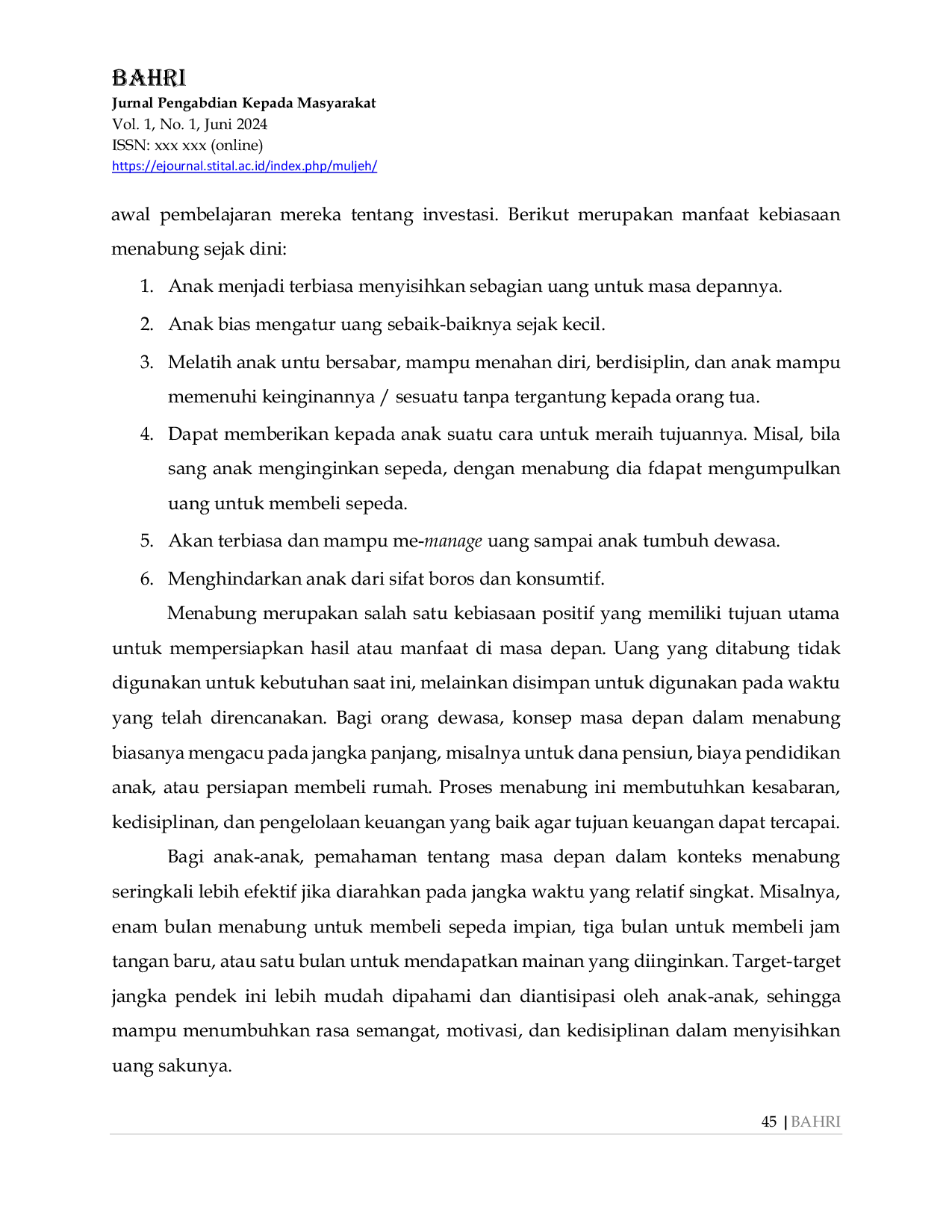 JURIS Peningkatan Literasi Keuangan Anak Sejak Dini Pada Sekolah Paud Sempoa Mawaddah Pekanbaru Melalui Gamifikasi