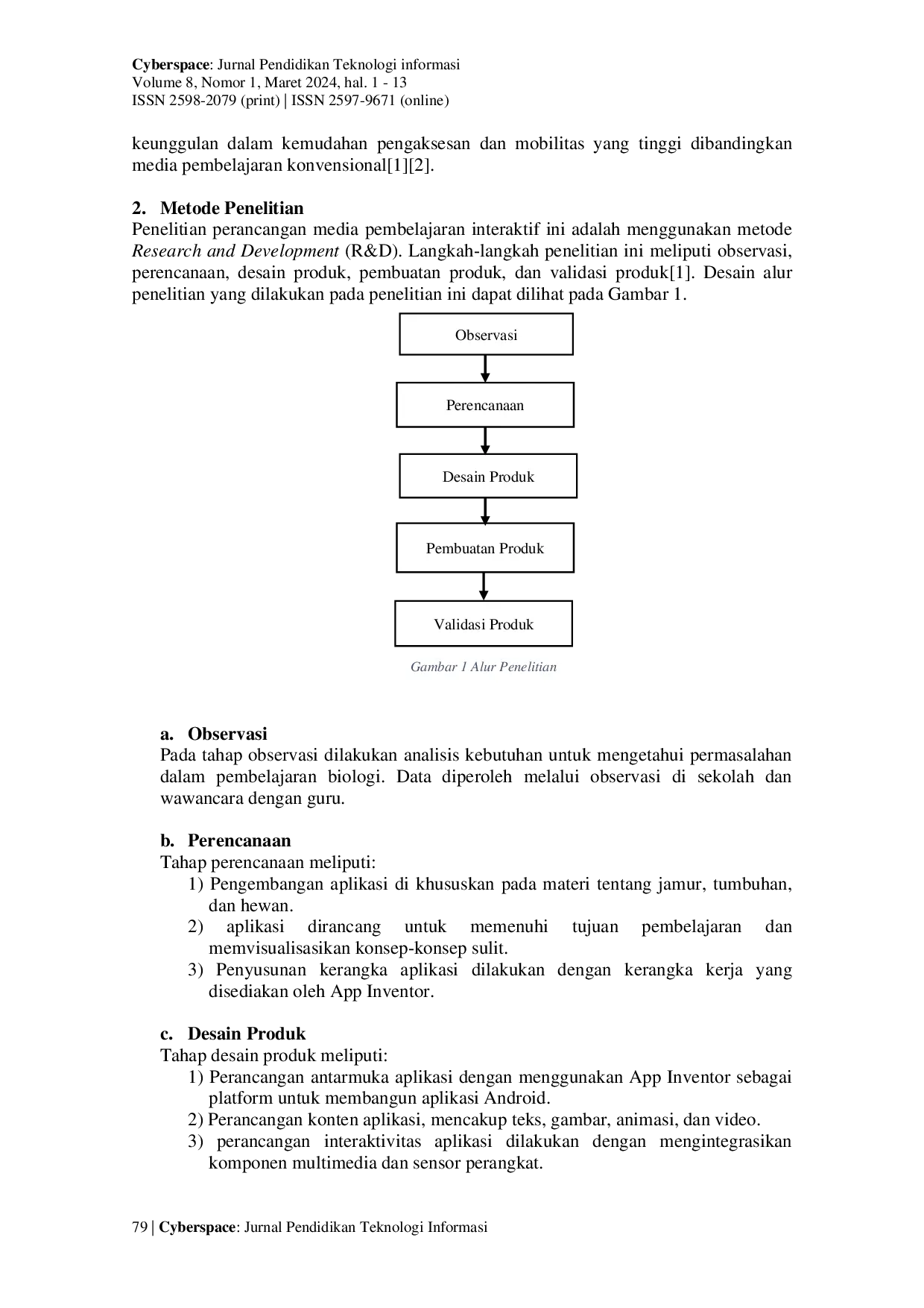 JURIS Perancangan Media Pembelajaran Interaktif Berbasis Android Menggunakan App Inventor 2 Pada Mata Pelajaran Biologi