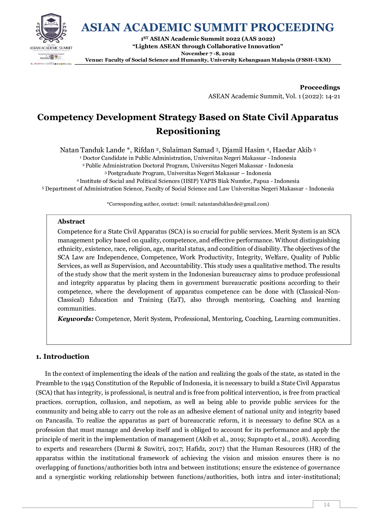JURIS Institutional Arrangement in Public Health Services for Handling Malaria Evidence from Indonesia