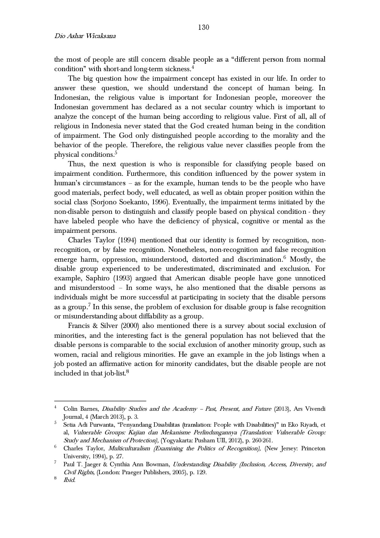 juris The Role of Indonesian CSOs in Increasing the Understanding of Disabled Issues in the Indonesian Criminal Justice System