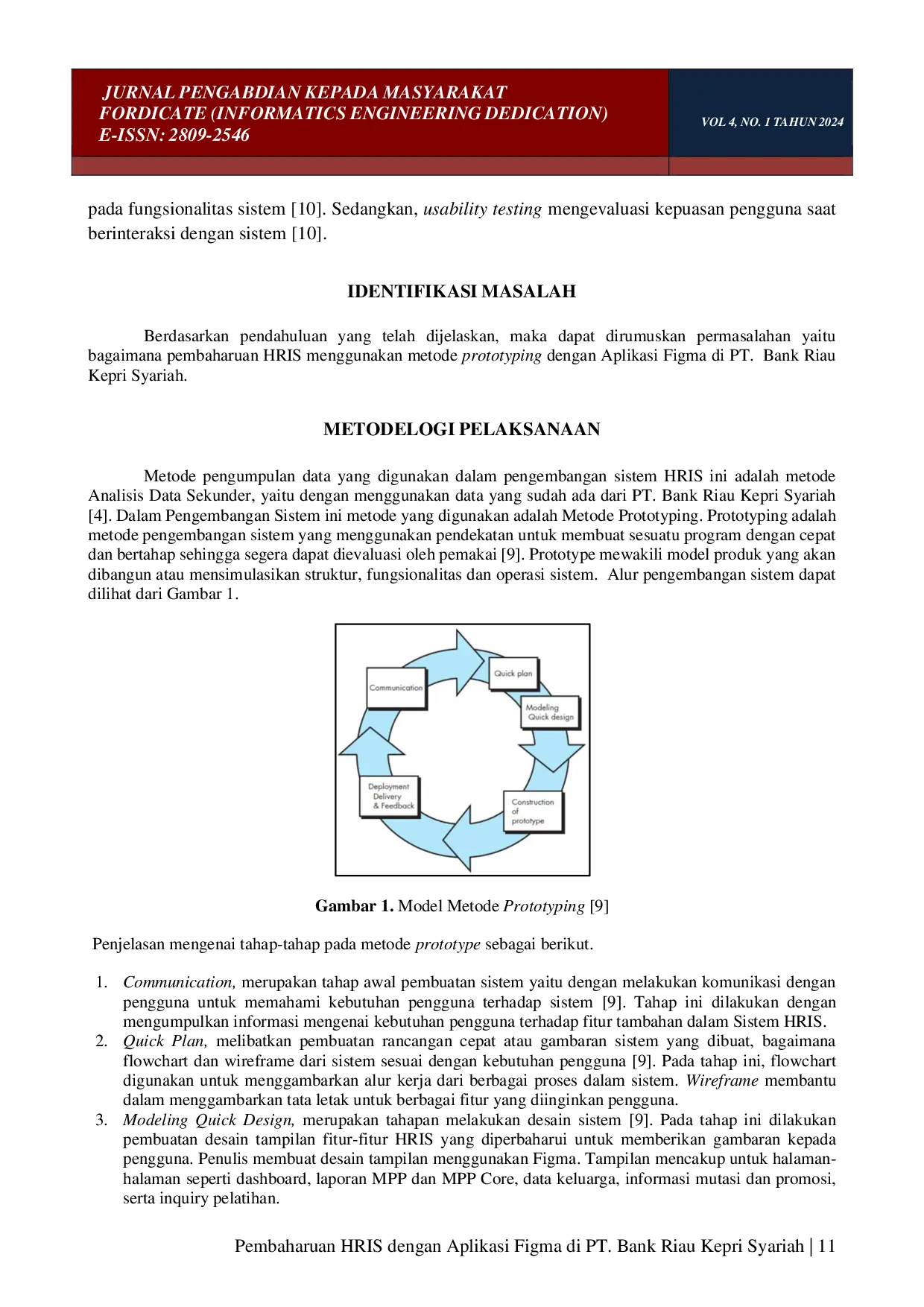 juris Pembaharuan HRIS Dengan Aplikasi FIGMA Di PT Bank Riau Kepri Syariah