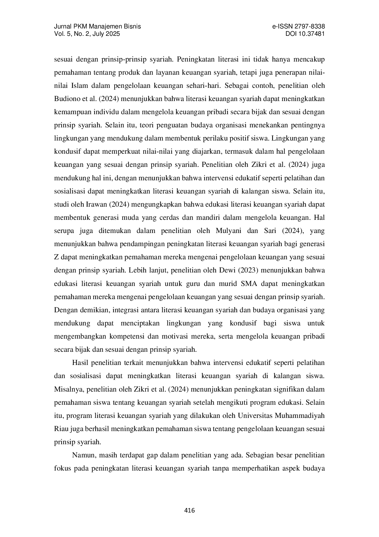 JURIS Sosialisasi Budaya Organisasi dan Kewajiban Belajar Peningkatan Kompetensi dan Motivasi serta Pelatihan Manajemen Keuangan dan Literasi Keuangan Syariah kepada Siswa dan Siswi Yayasan Al Mutakabbir