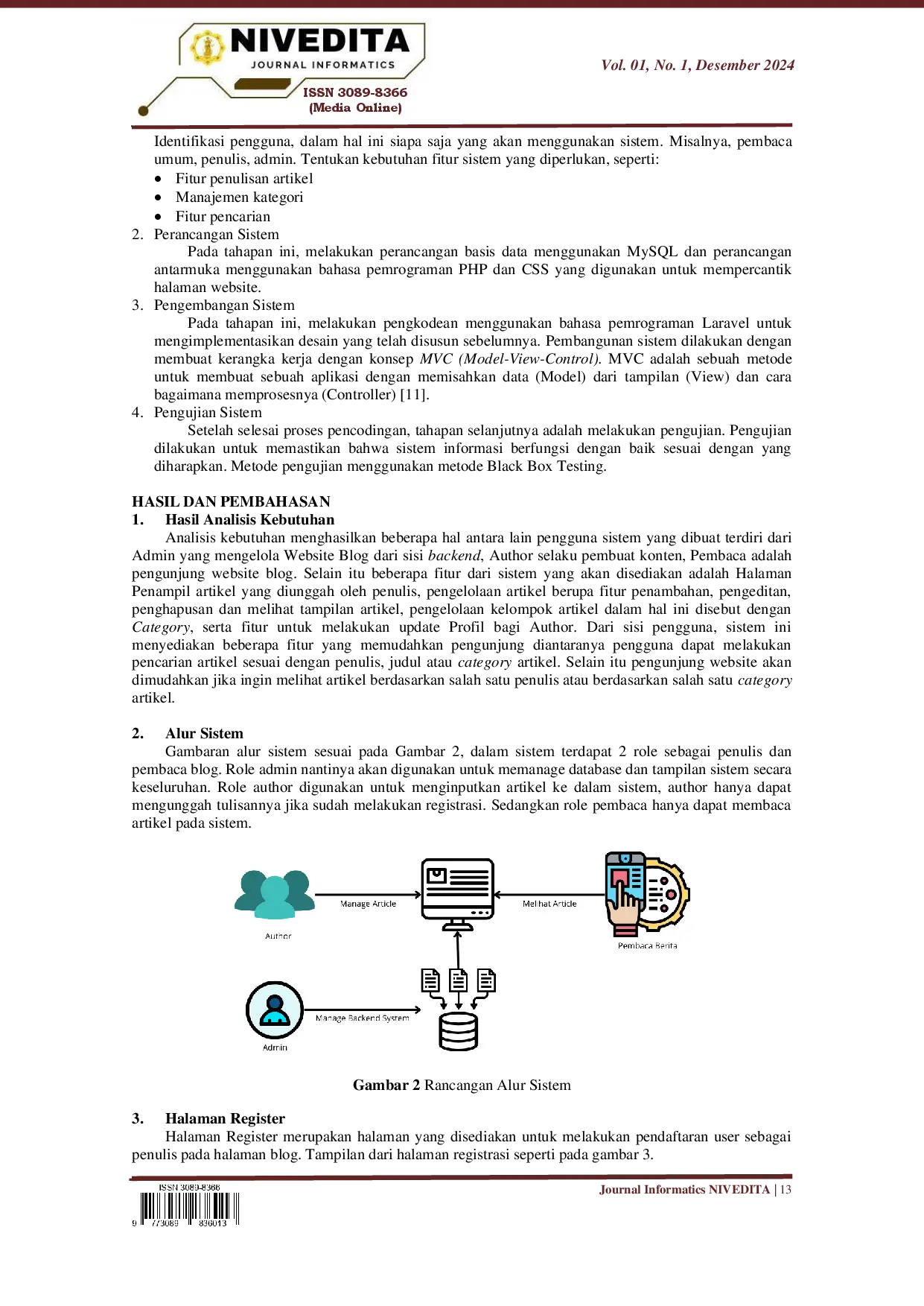 juris Rancang Bangun Blog Berita Berbasis Laravel dan Tailwind