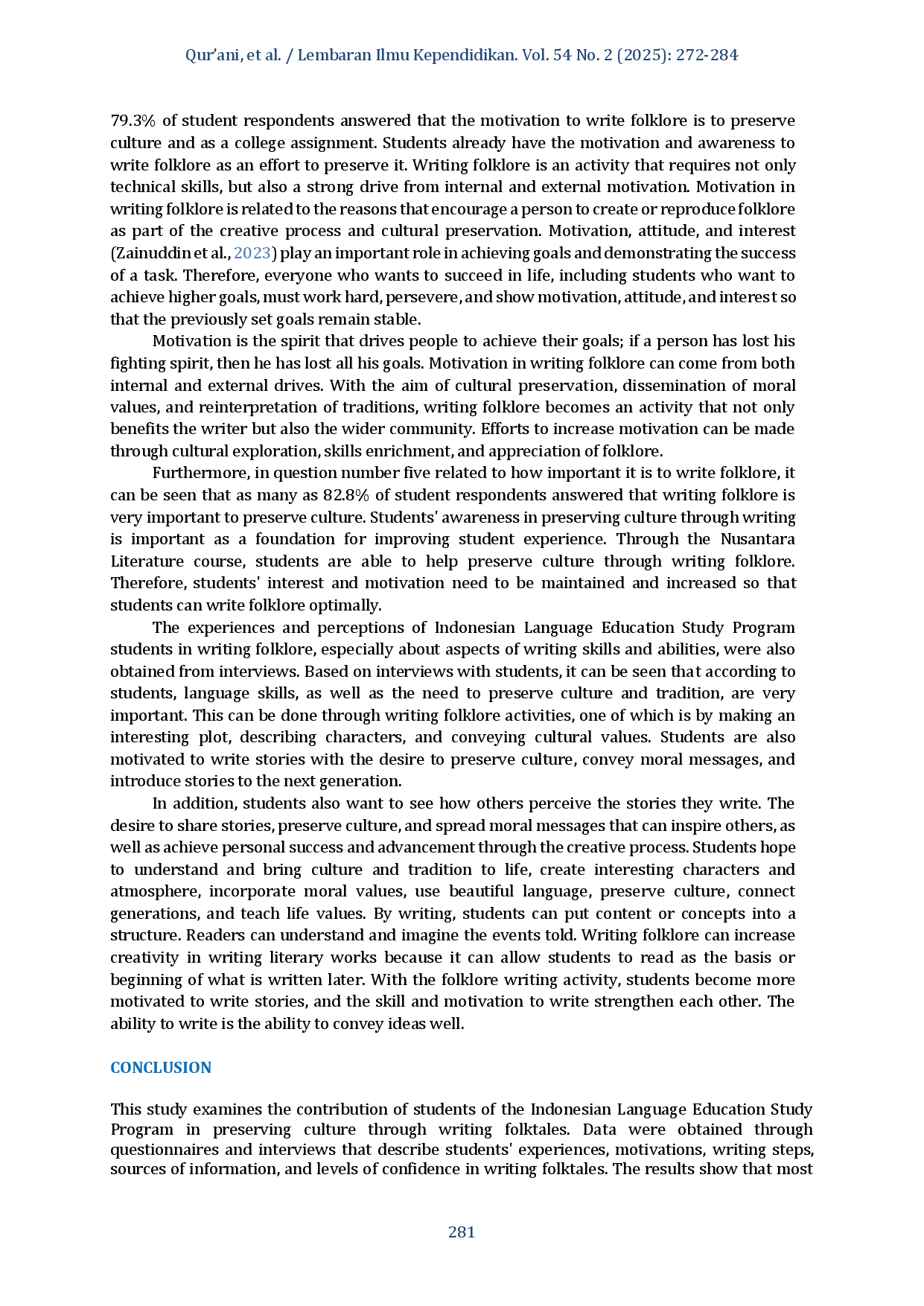 juris Experiences and Perceptions of Indonesian Language Education Study Program Students in Writing Folktales