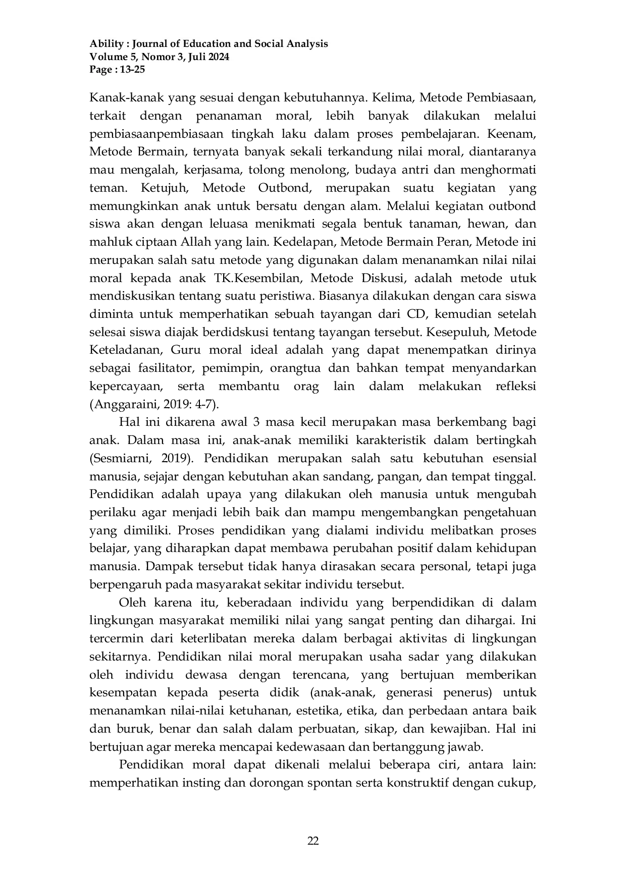JURIS Aspek Aspek Yang Mempengaruhi Penerimaan Nilai Nilai Agama Dan Moral Pada Anak Usia Dini