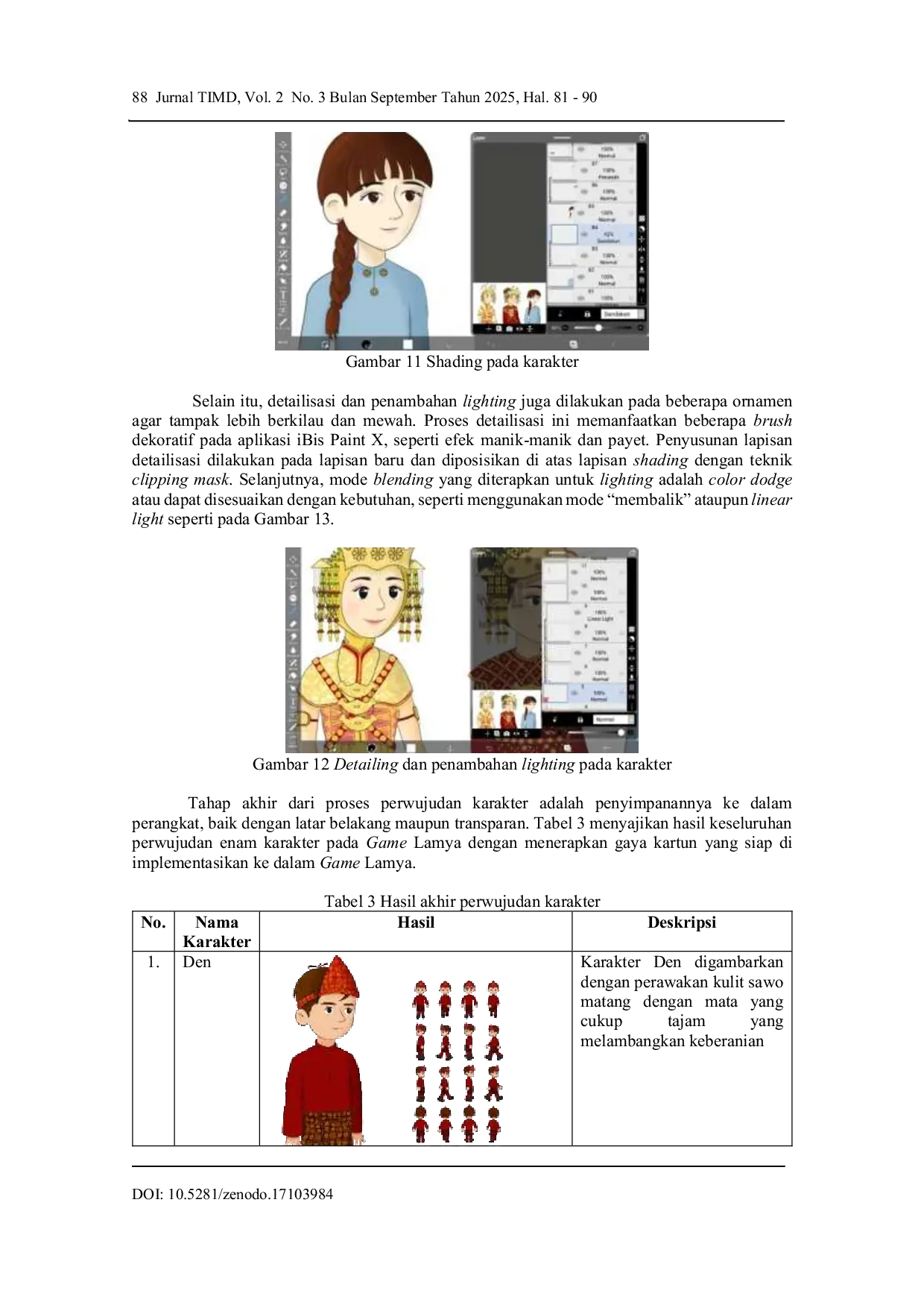JURIS Perancangan Karakter Visual pada Game Lamya dengan Style Kartun