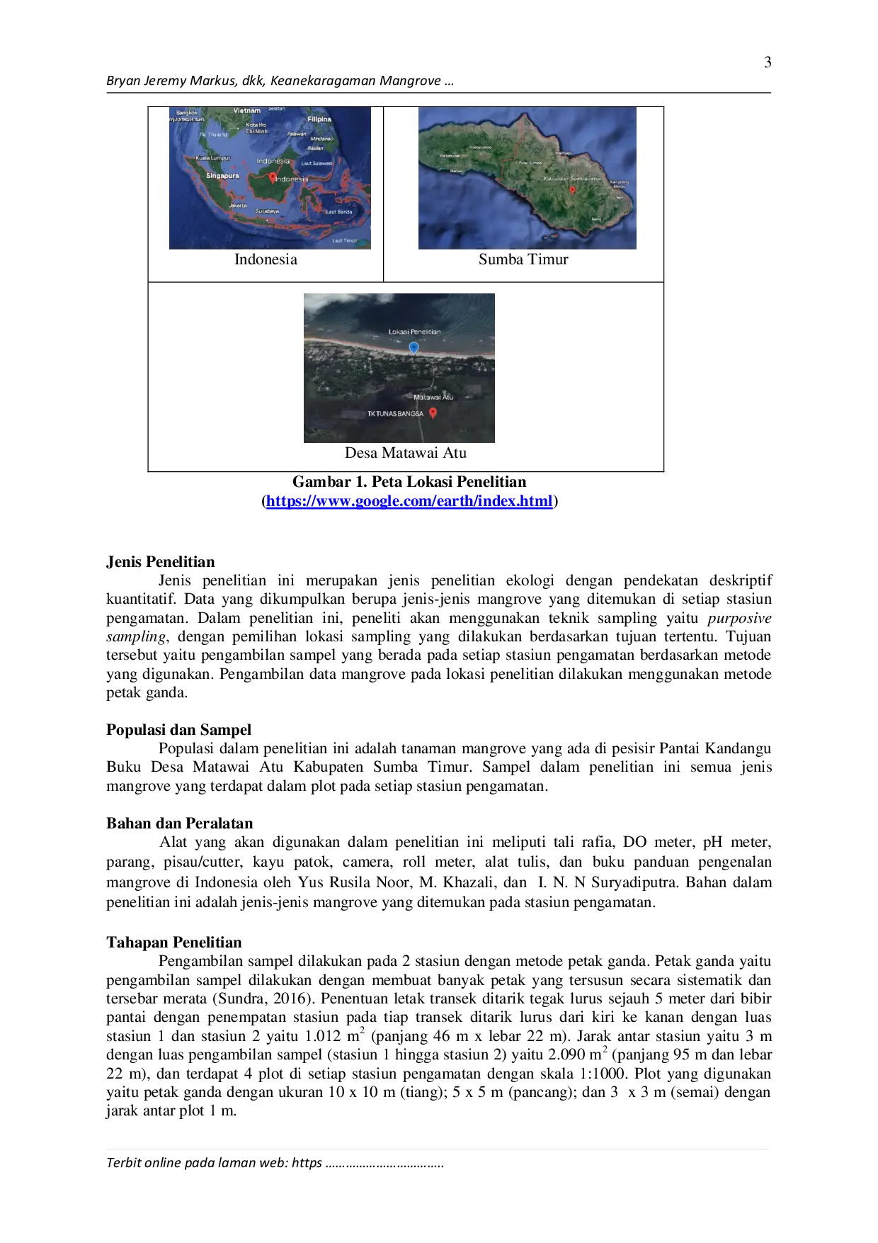 JURIS The Keanekaragaman Jenis Mangrove Di Pesisir Pantai Kandangu Buku Desa Matawai Atu Kabupaten Sumba Timur Sebagai Media Pembelajaran Biologi