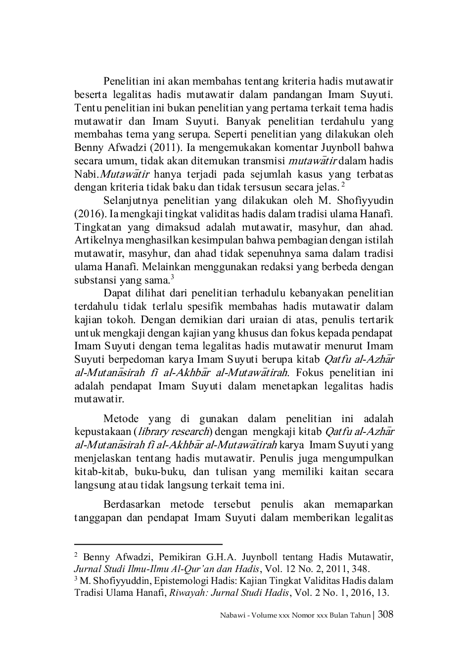 JURIS Legalitas Hadis Mutawatir Dalam Perspektif Imam Jalaluddin Al Suyuti
